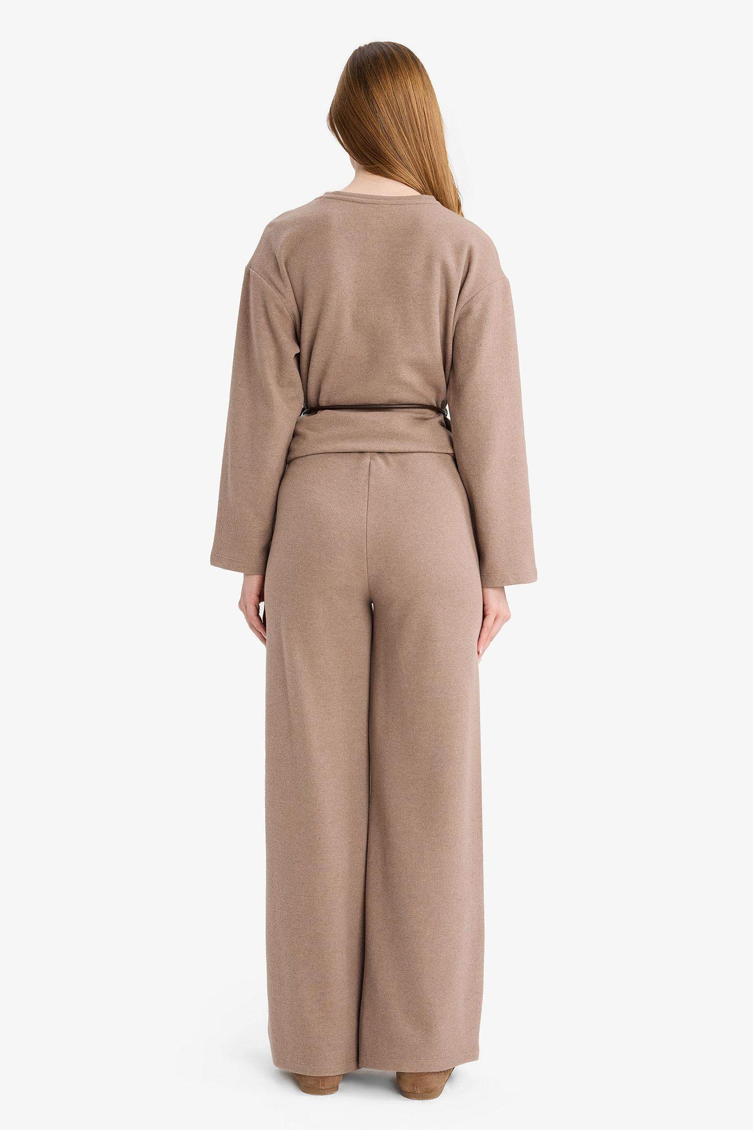 Wide Leg Düz Paça Pantolon