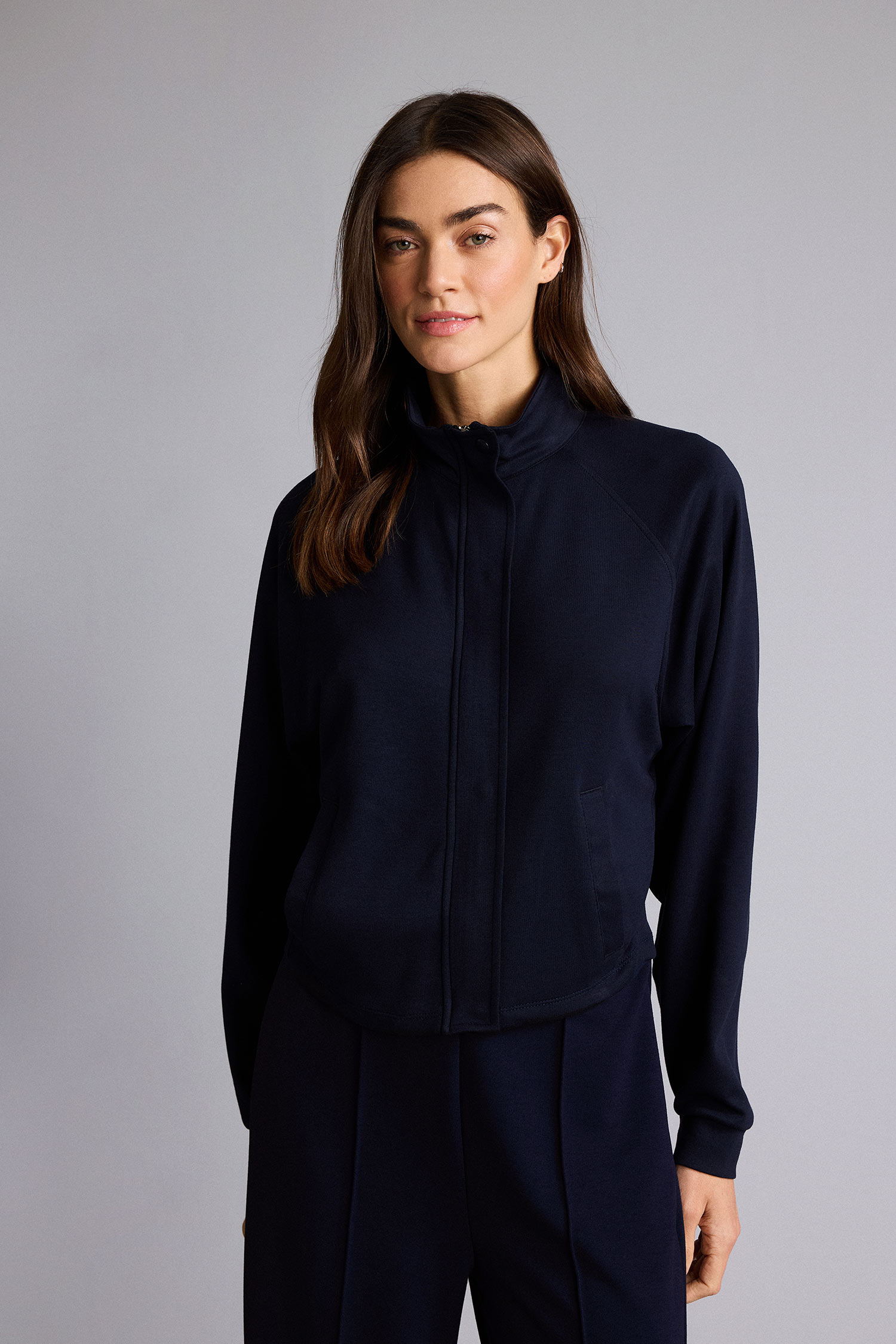 DeFacto Relax Fit Hakim Yaka Basic Hırka Sweatshirt görsel 3