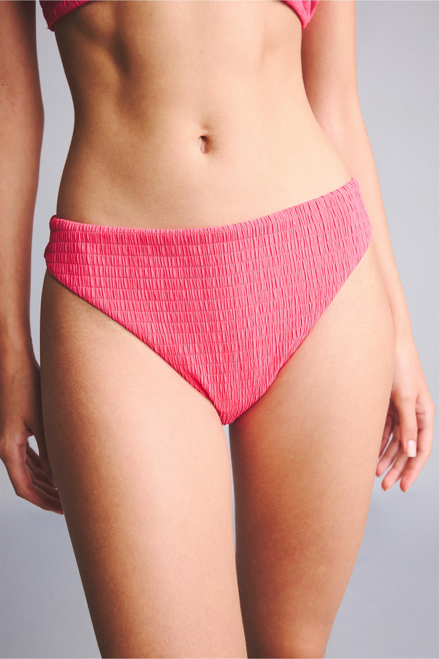 DeFacto Regular Fit Kırışık Dokulu Bikini Alt görsel 3