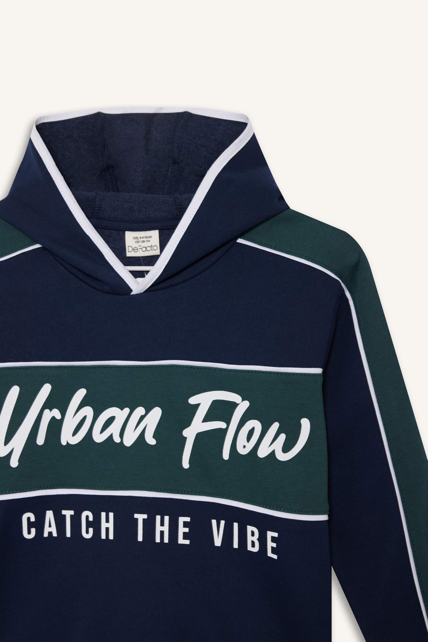 Erkek Çocuk 2'li Takım Kapüşonlu Baskılı Sweatshirt Eşofman Altı