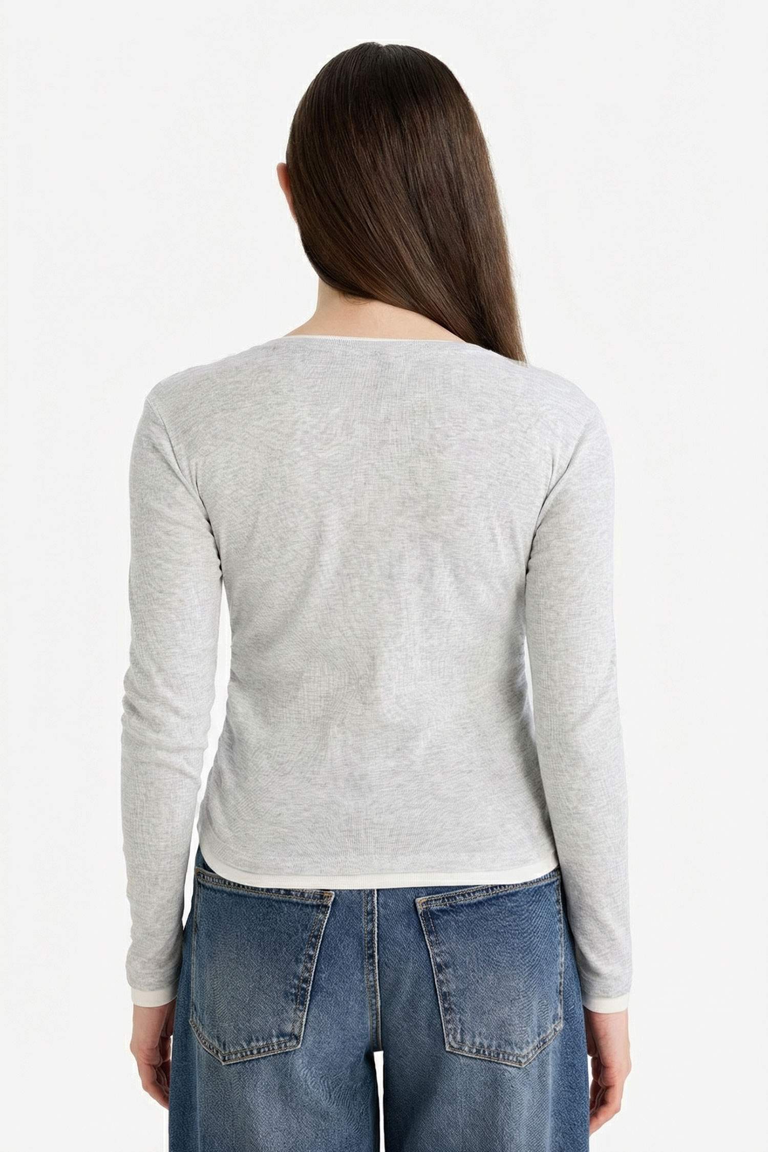 Slim Fit Crew Neck Ribbed T-Shirt