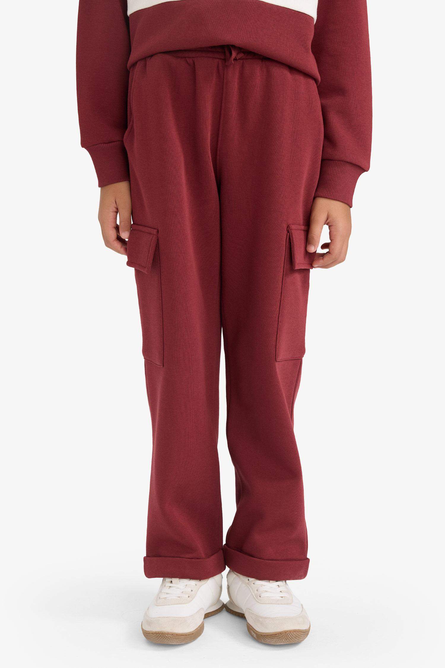 Erkek Çocuk Loose Fit Kargo Cepli Beli Lastikli Eşofman Altı