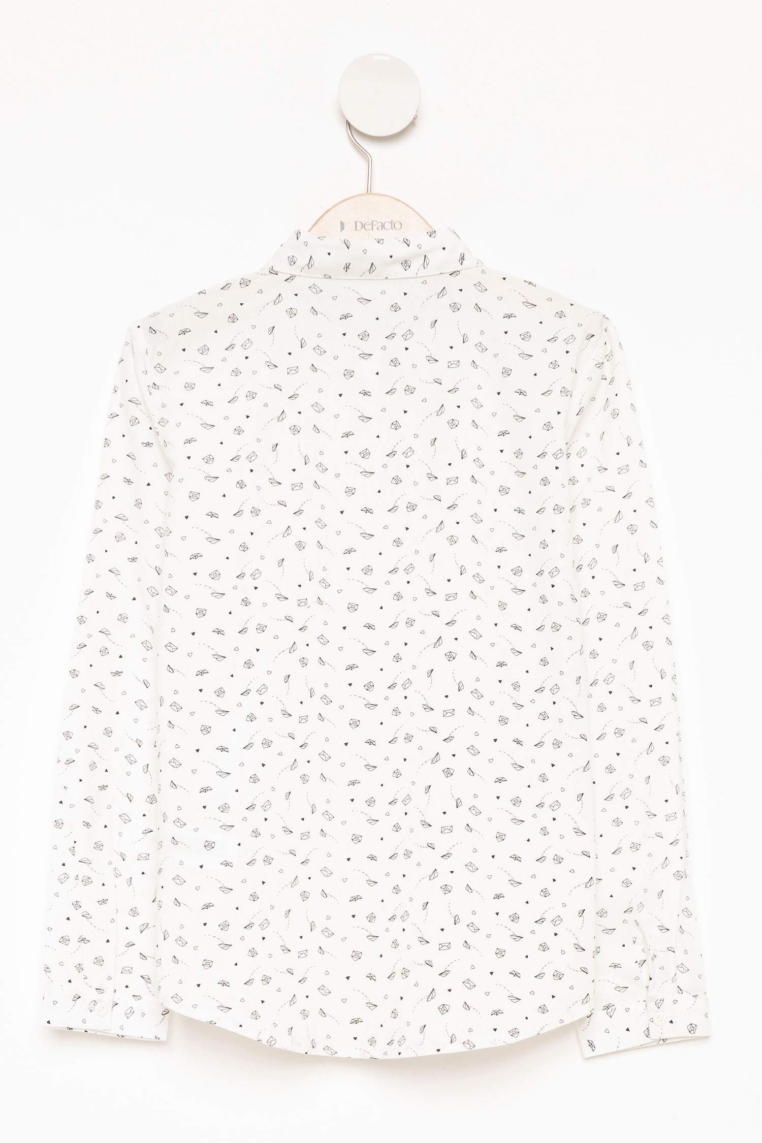 Defacto Baskılı Genç Kız Gömlek. 4
