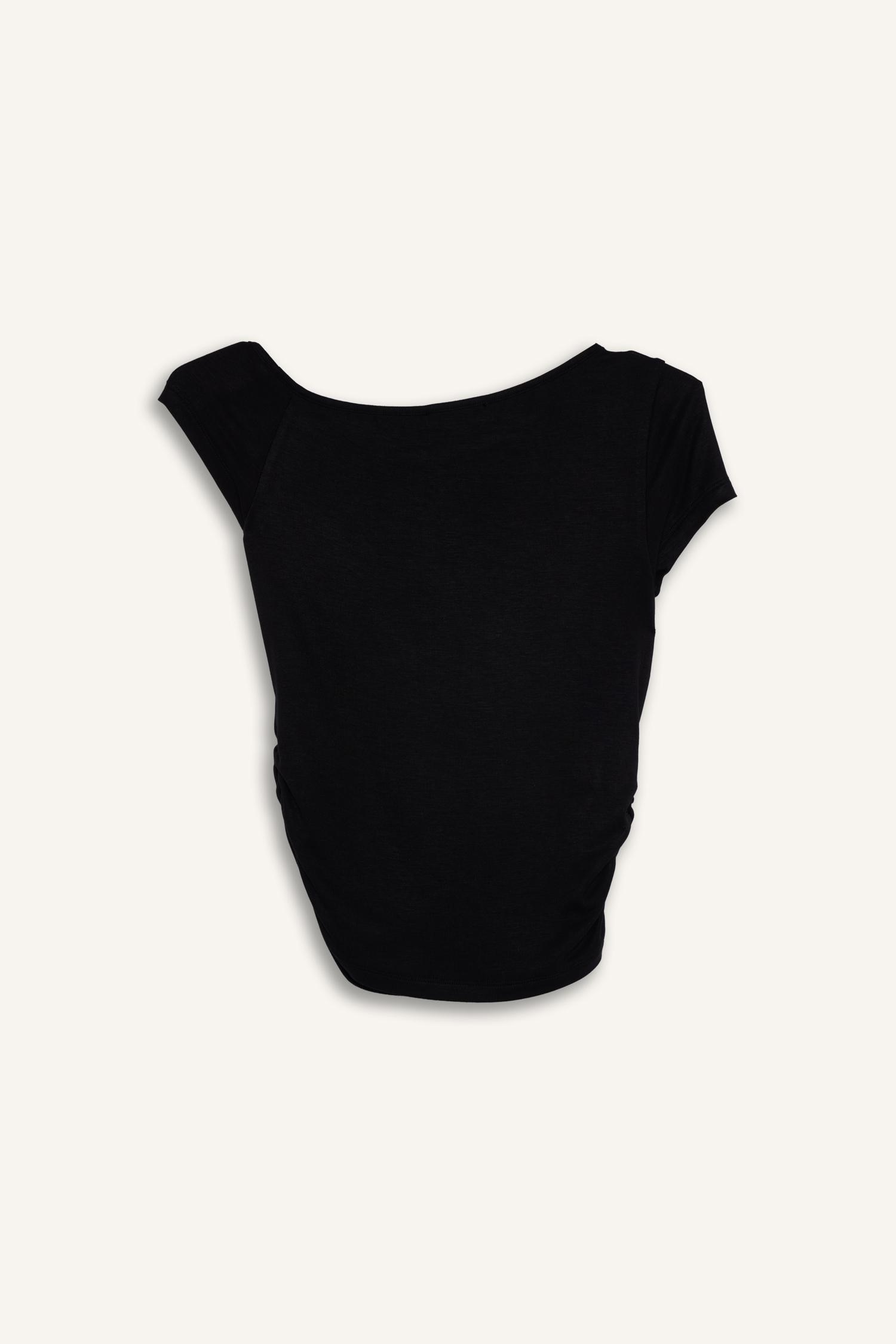 DeFacto Fitted Kısa kollu Modal Bluz görsel 7