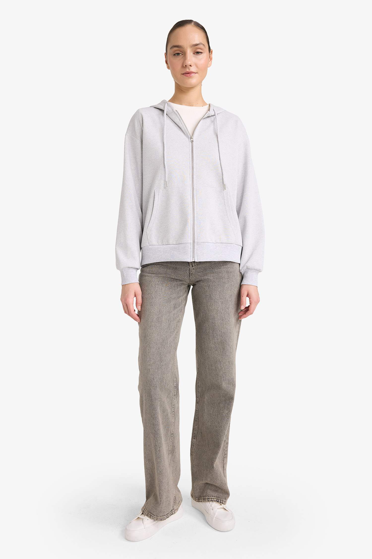 Relax Fit Hooded Cardigan