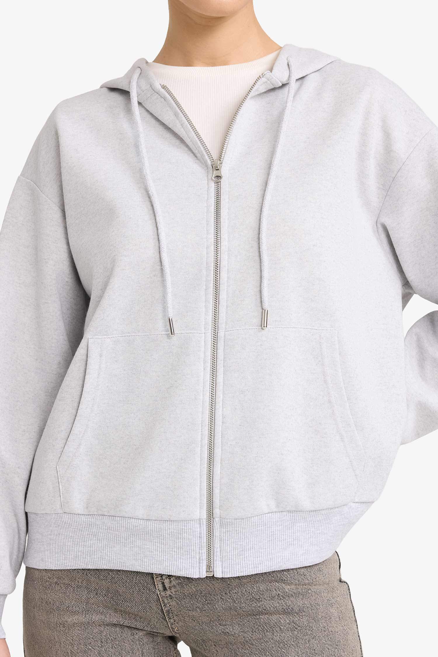 Relax Fit Hooded Cardigan