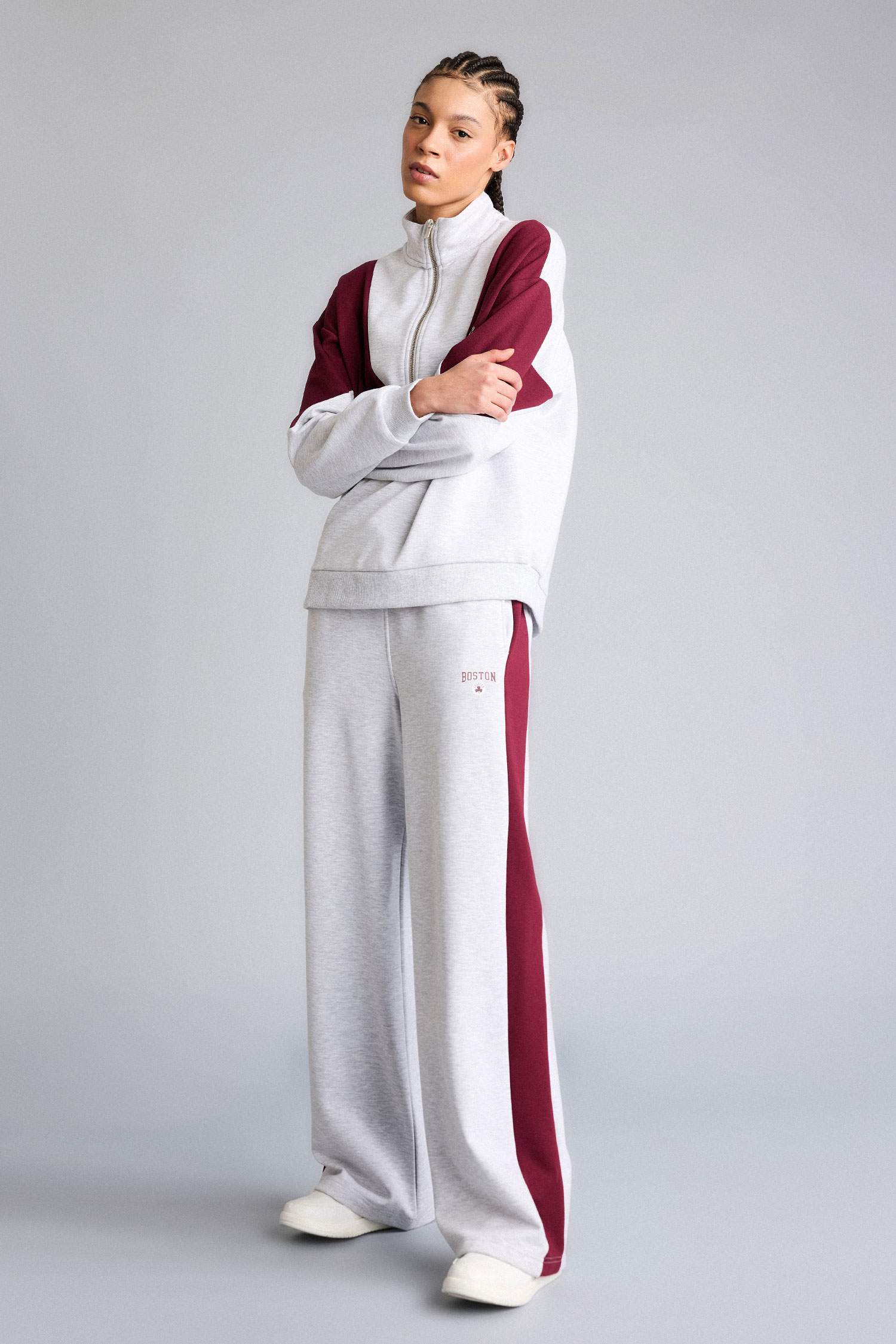 Wide Leg Standard Length Modal Sports Sweatpants