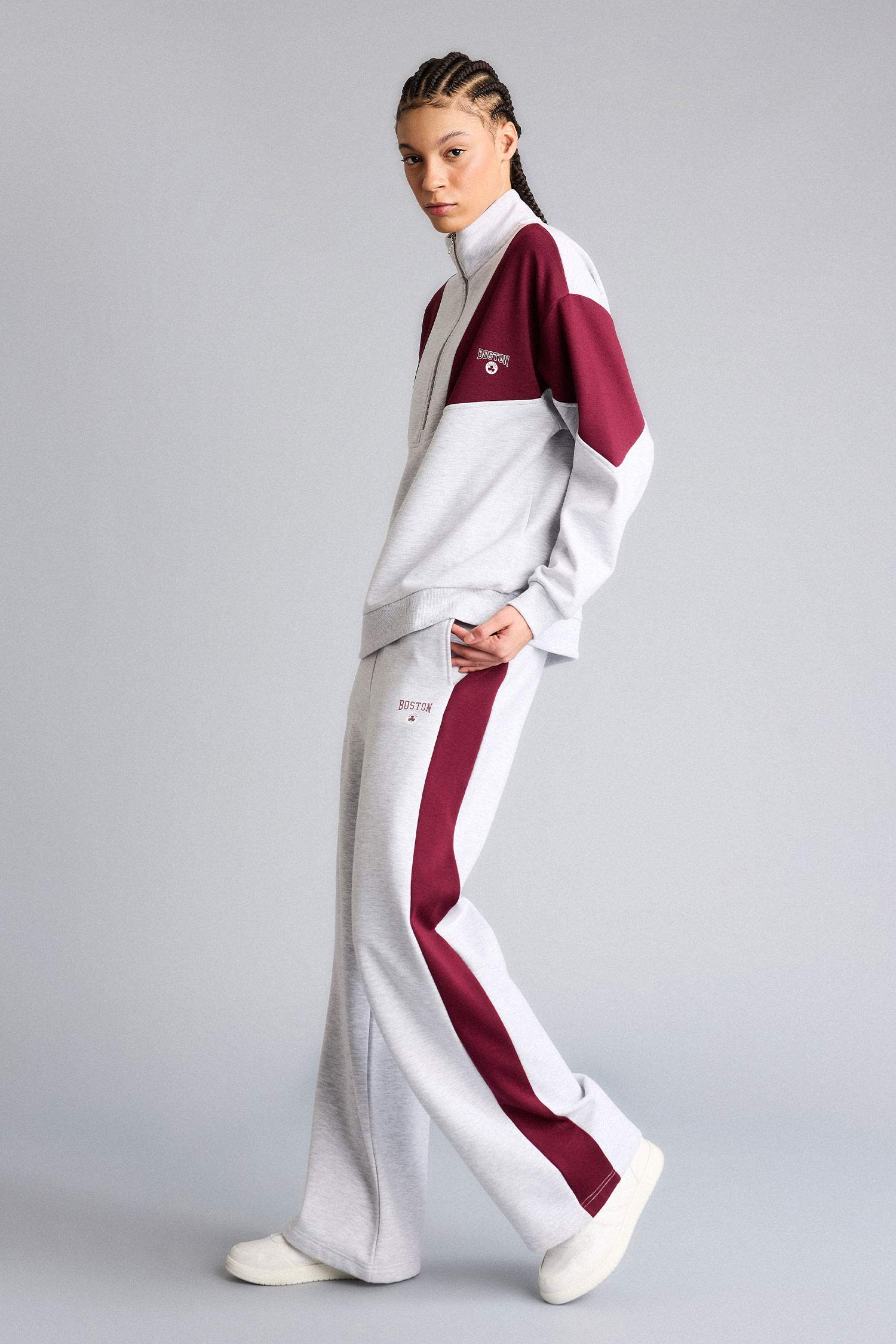 Wide Leg Standard Length Modal Sports Sweatpants