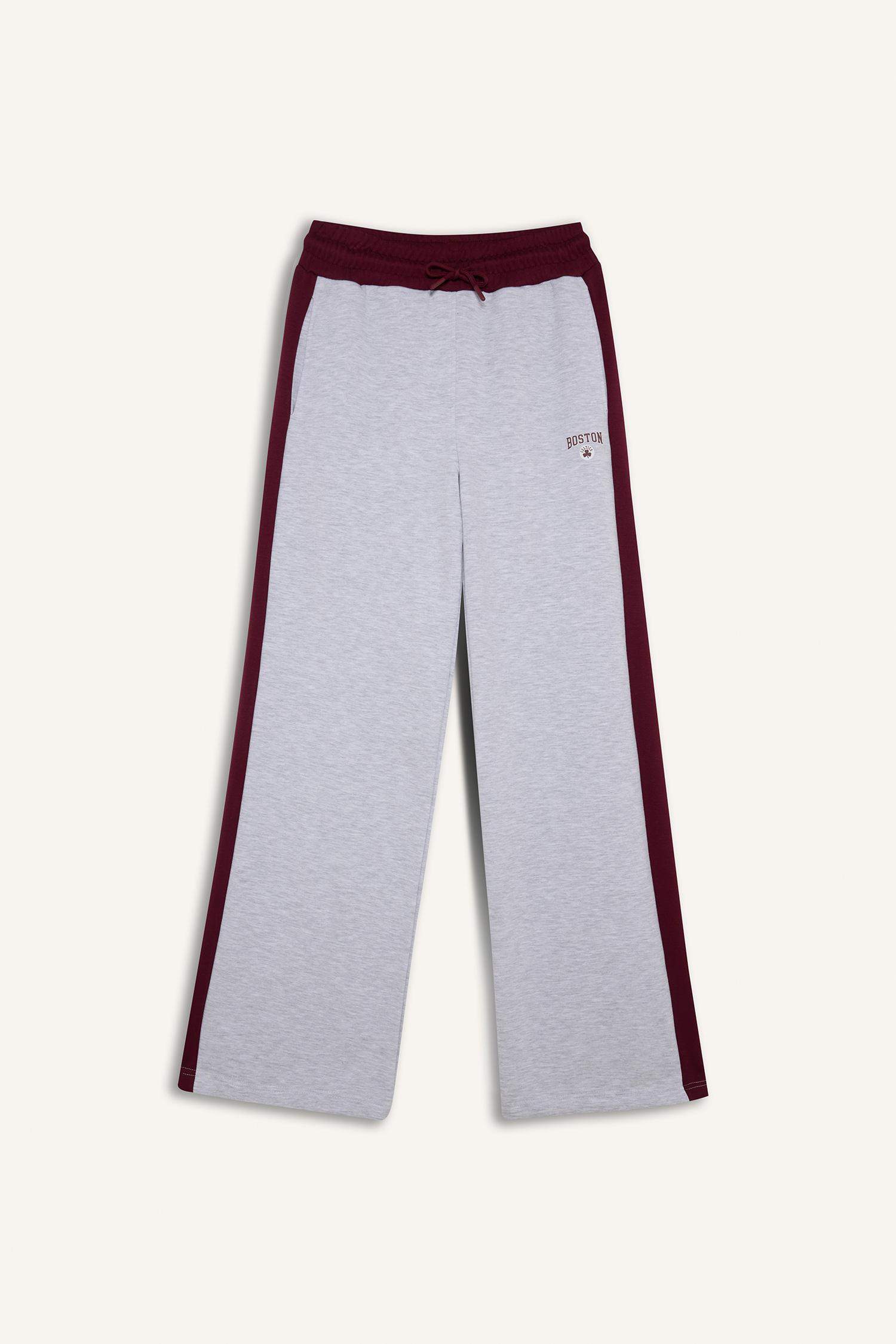 NBA Boston Celtics Wide Leg Cepli Geniş Paça Standart Boy Modal Sporcu Pantolon