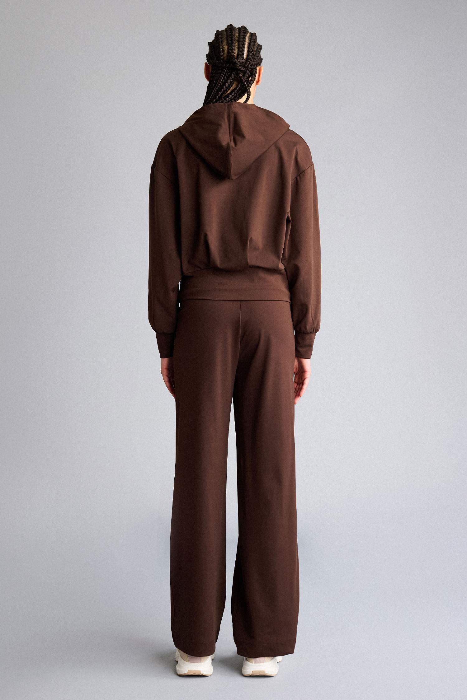 بنطرون بجامة رياضي وايد ليج برجل واسع بجيب