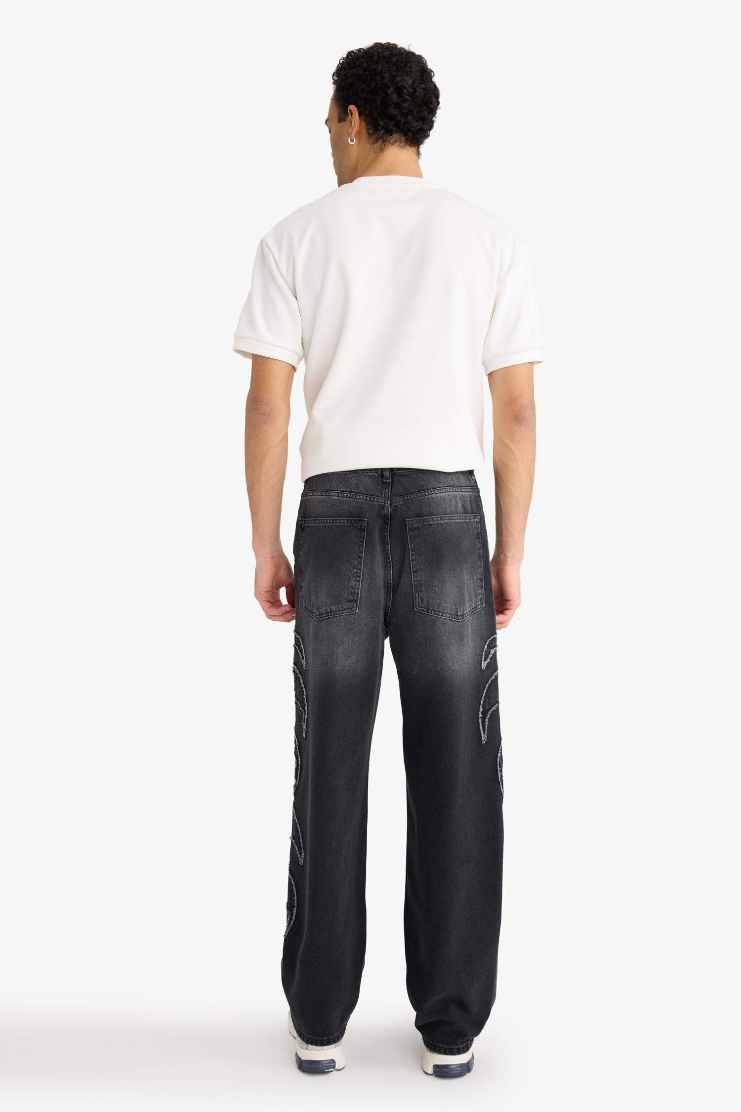 Baggy Fit Geniş Paça Jean Pantolon