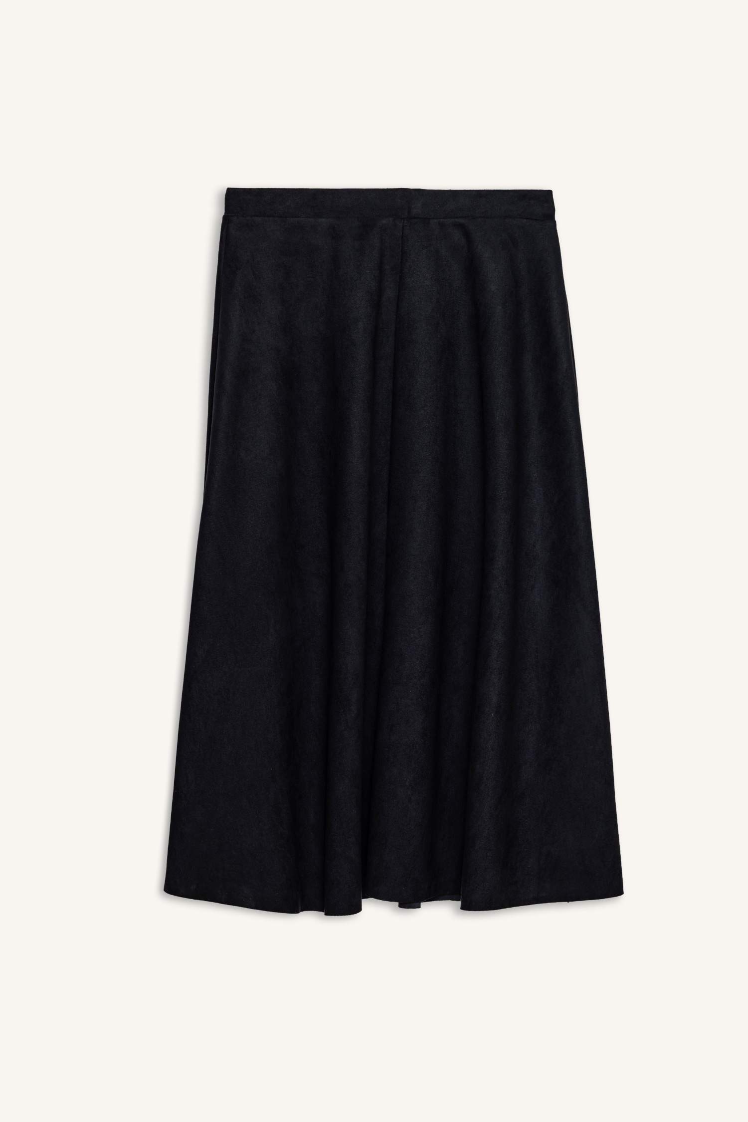 A Cut Suede Knitted Skirt