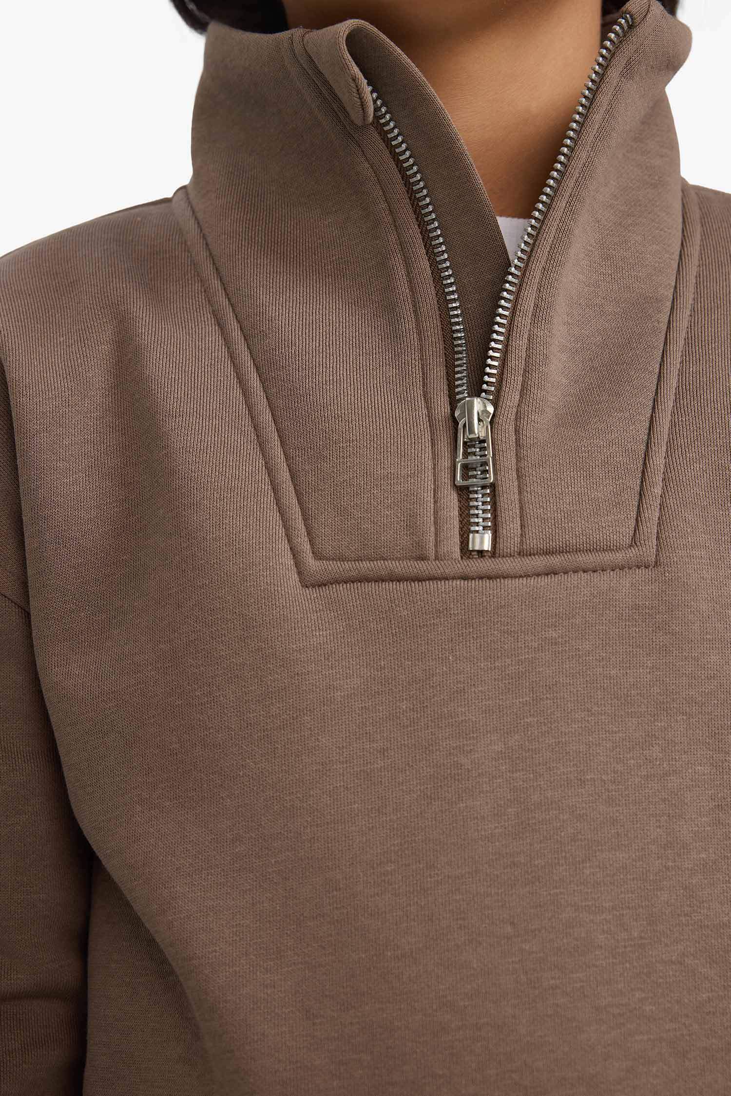 سويت شيرت ولادي قصة عادية وبطانة ناعمة وياخة بسحاب