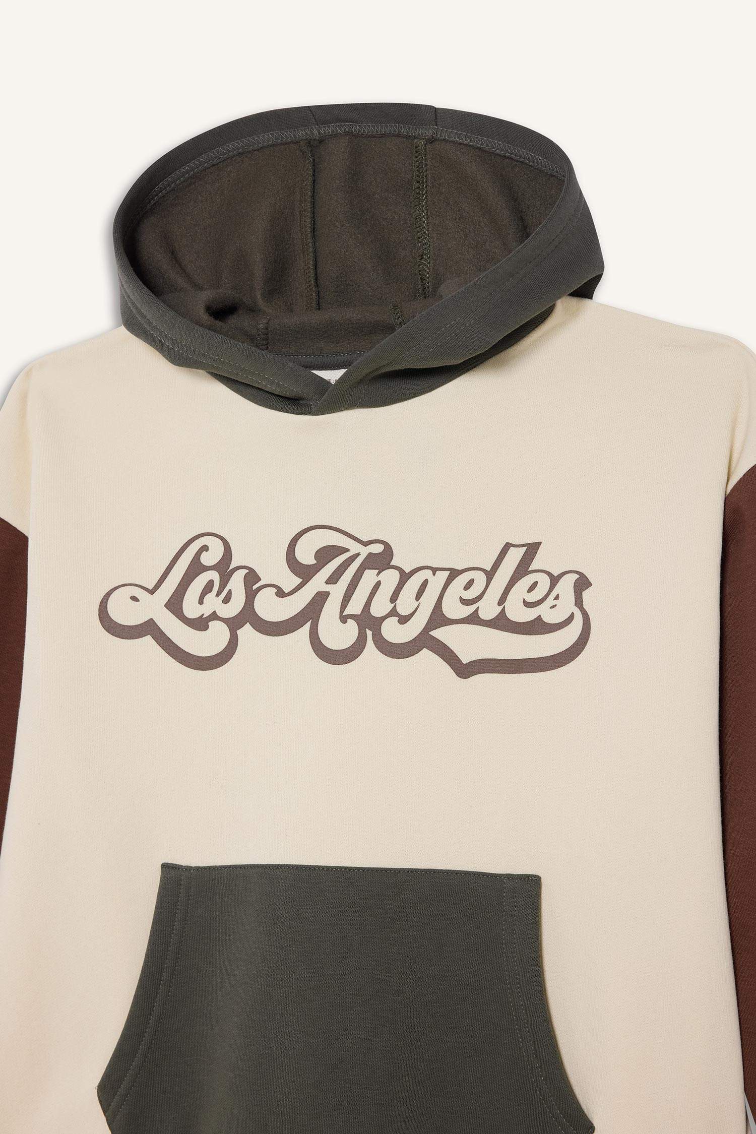 Oversize Fit Printed Hooded Sweatshirt