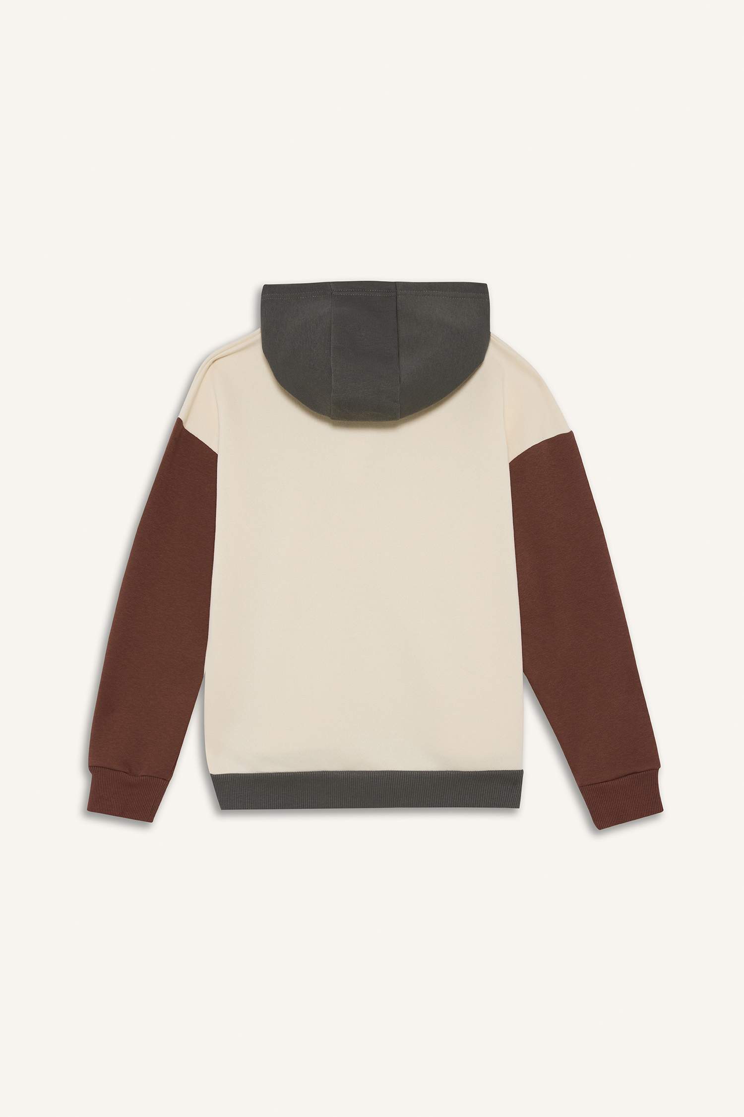 Oversize Fit Printed Hooded Sweatshirt