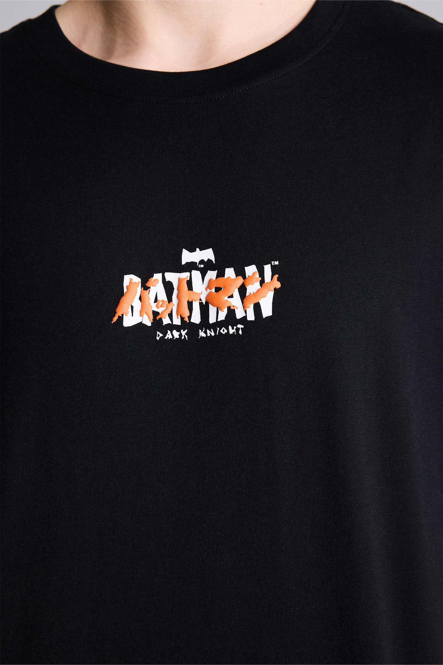 DeFacto %100 Pamuk Batman Boxy Fıt Baskılı Kısa Kollu Tişört görsel 6