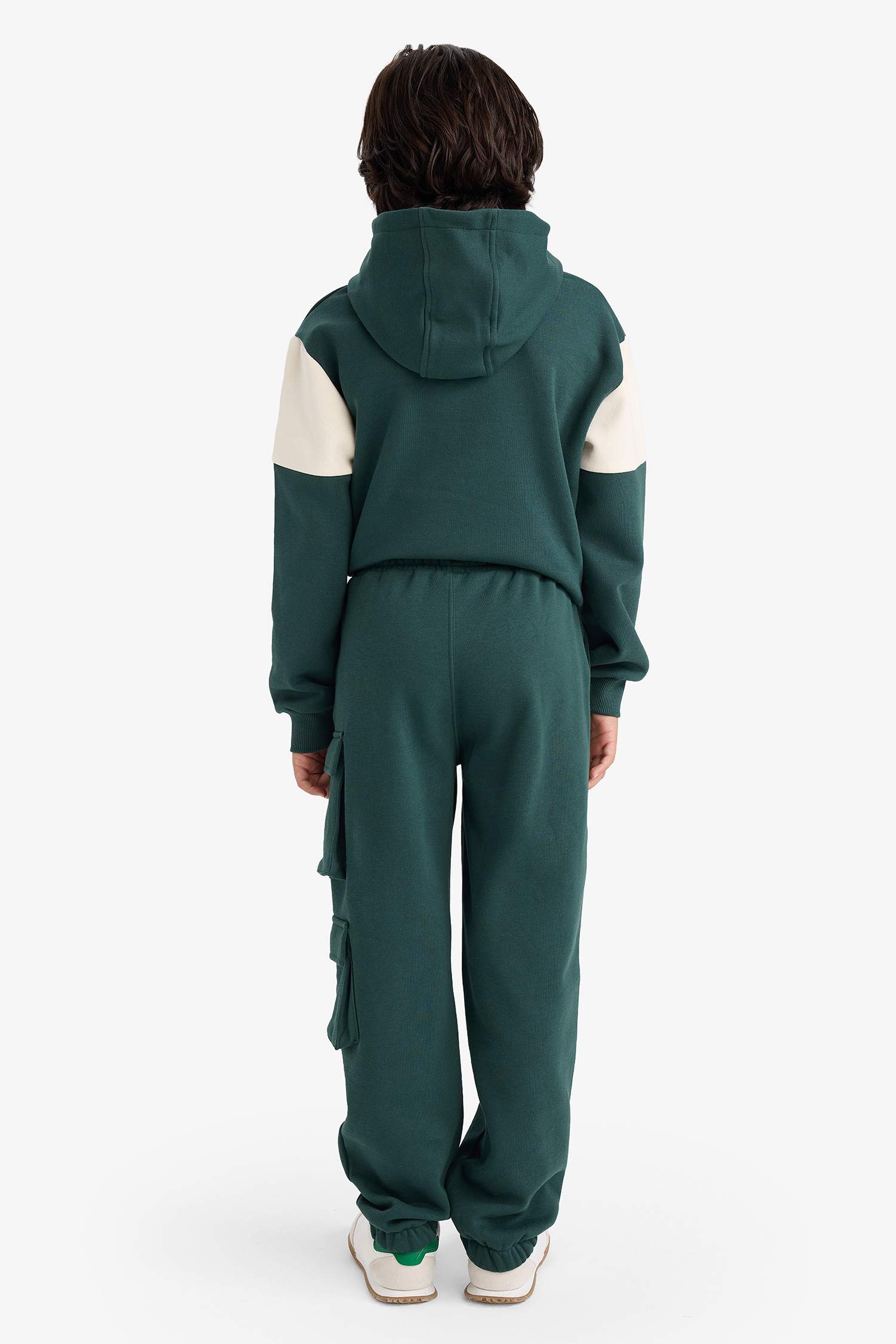 Erkek Çocuk Kargo Fit Beli Lastikli Baskılı Eşofman Altı