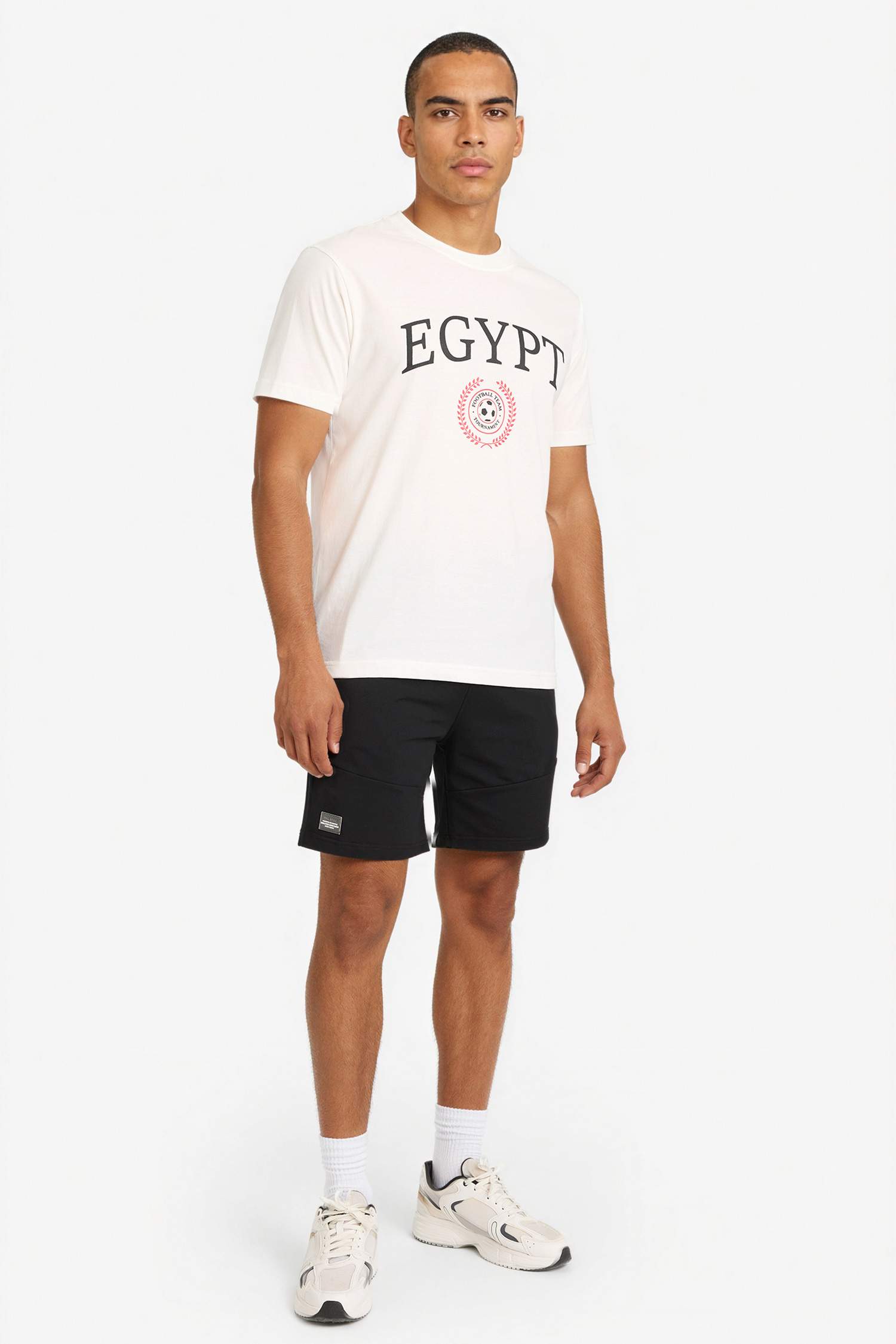 Man Short Sleeve Egypt Printed T-Shirt