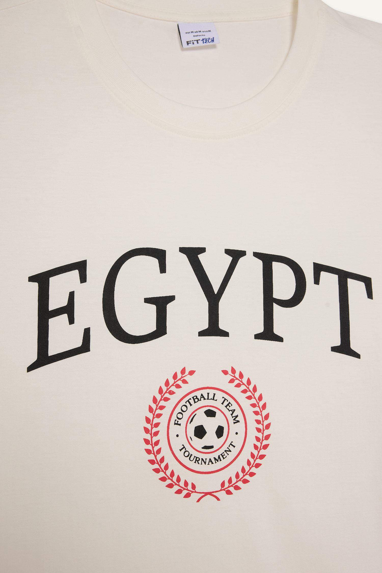 Man Short Sleeve Egypt Printed T-Shirt