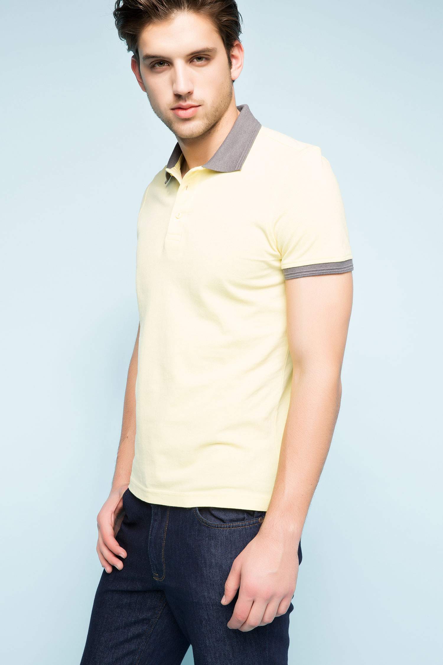 Defacto Basic Slim Fit Polo T-shirt. 1