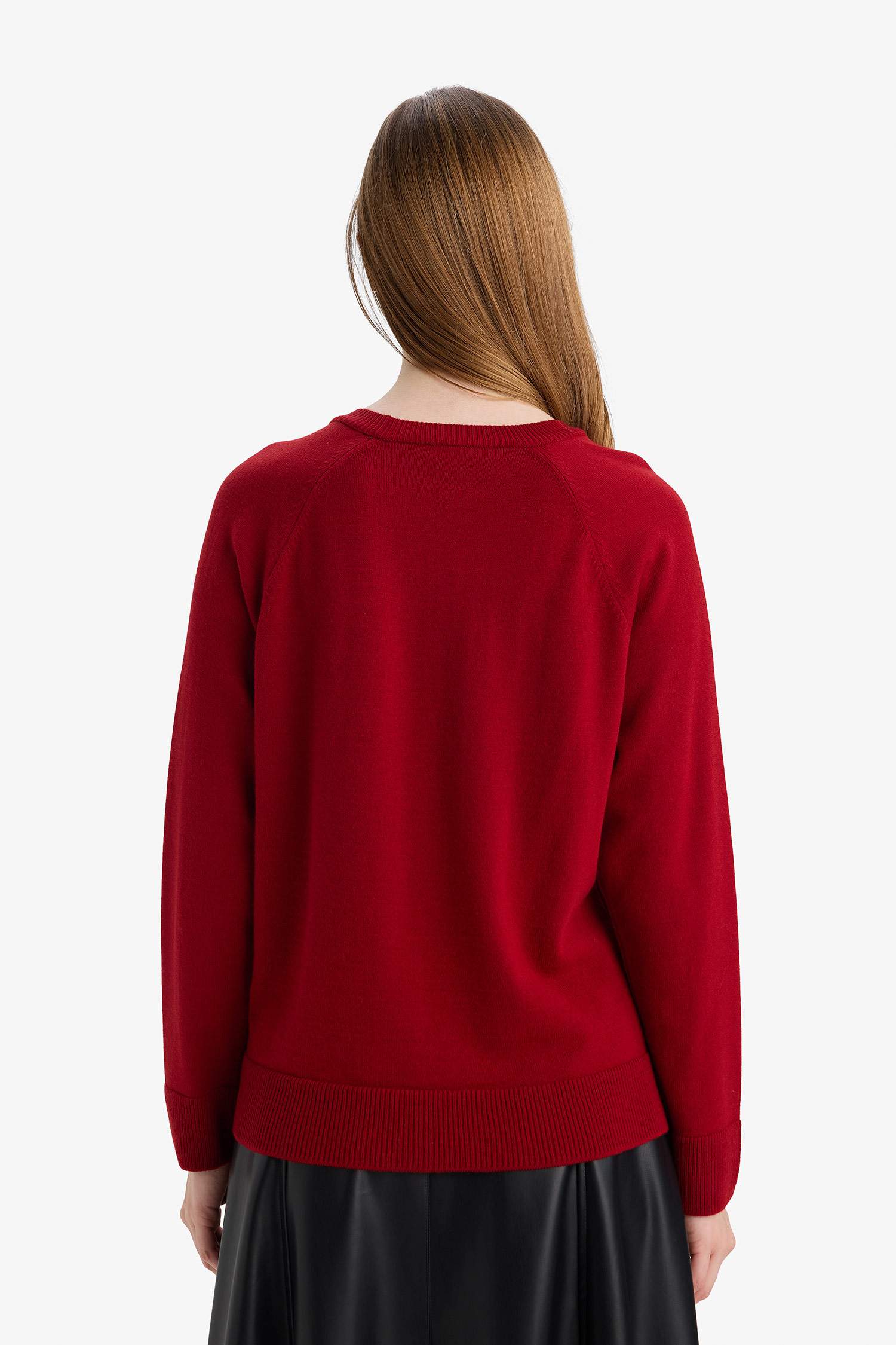 Yün Karışımlı Regular Fit Bisiklet Yaka Triko Tunik