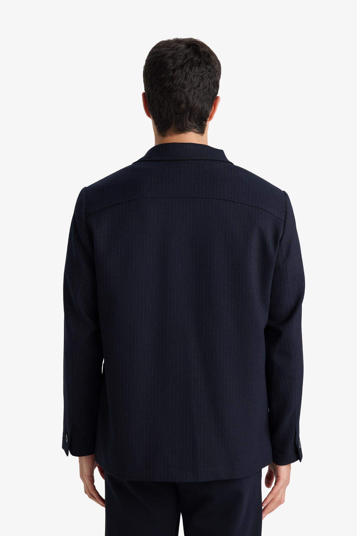 Relax Fit Twill Cotton Lined Blazer