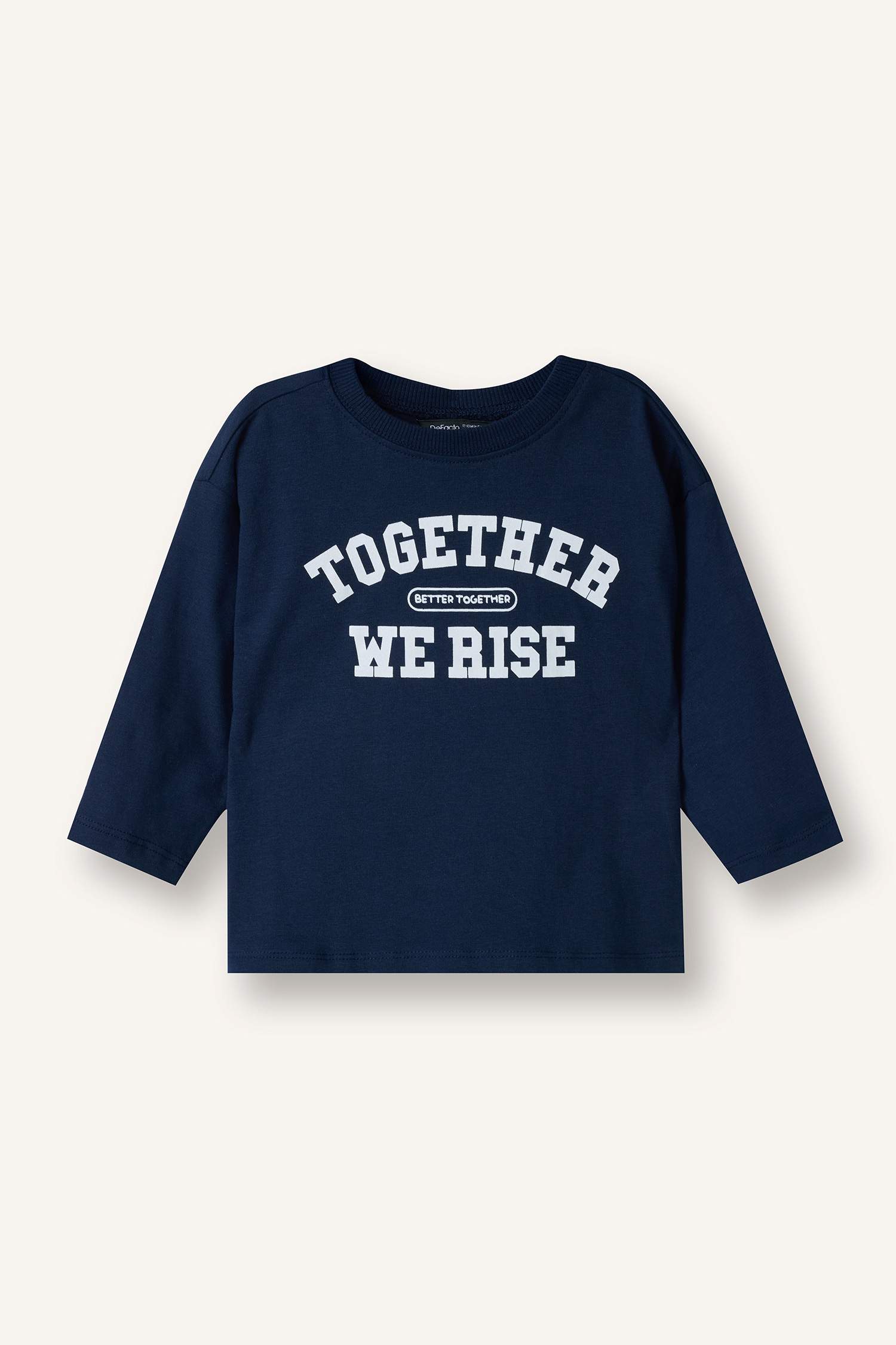 Erkek Bebek Oversize Baskılı 2'li Uzun Kollu Tişört