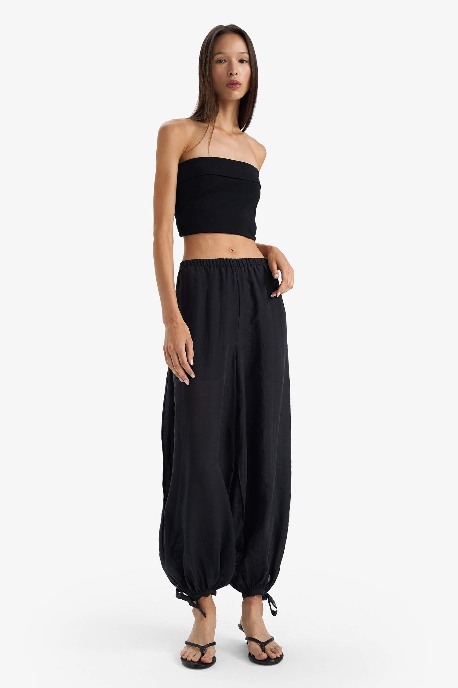 Balloon Fit Yüksek Bel Pantolon