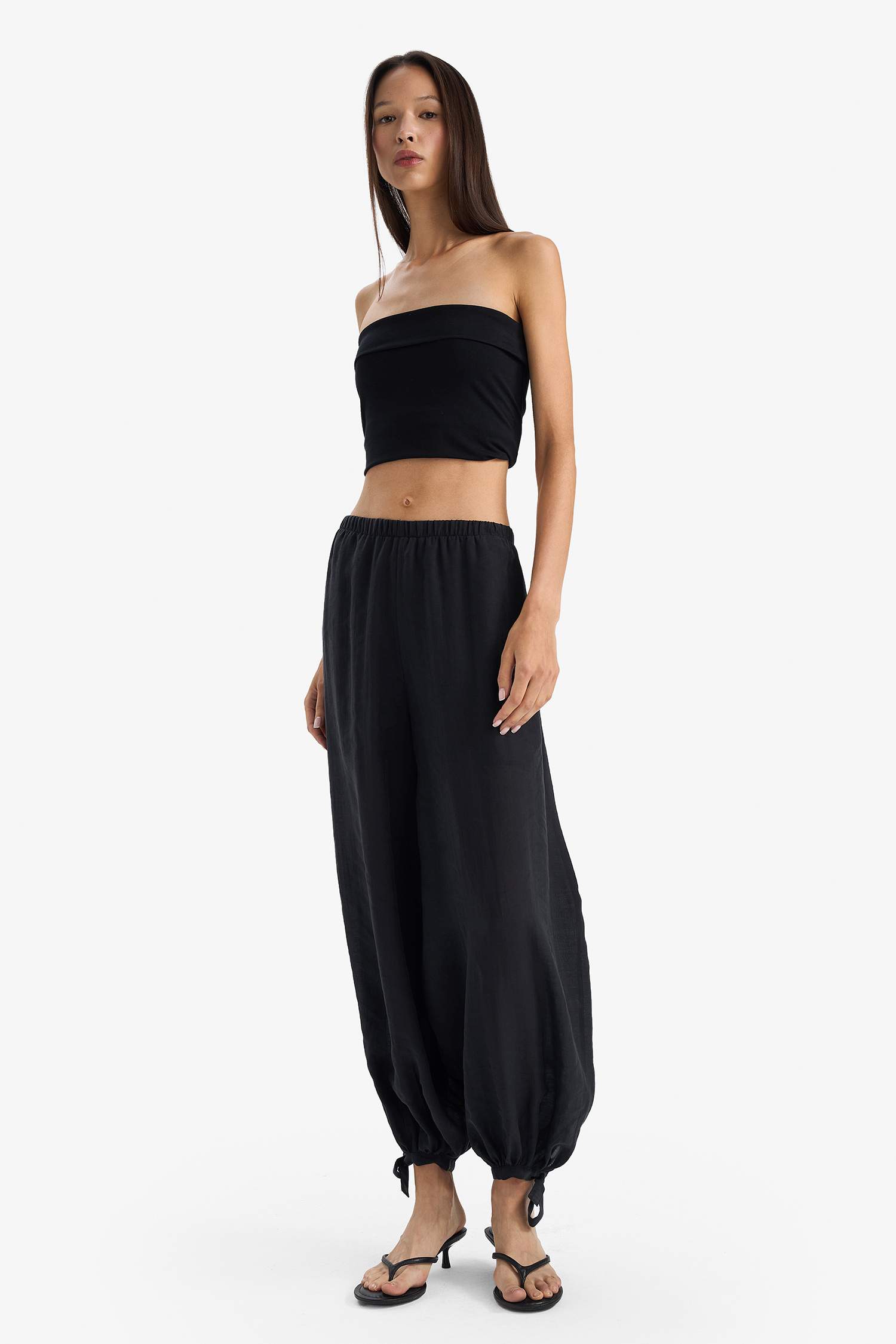 Balloon Fit Yüksek Bel Pantolon