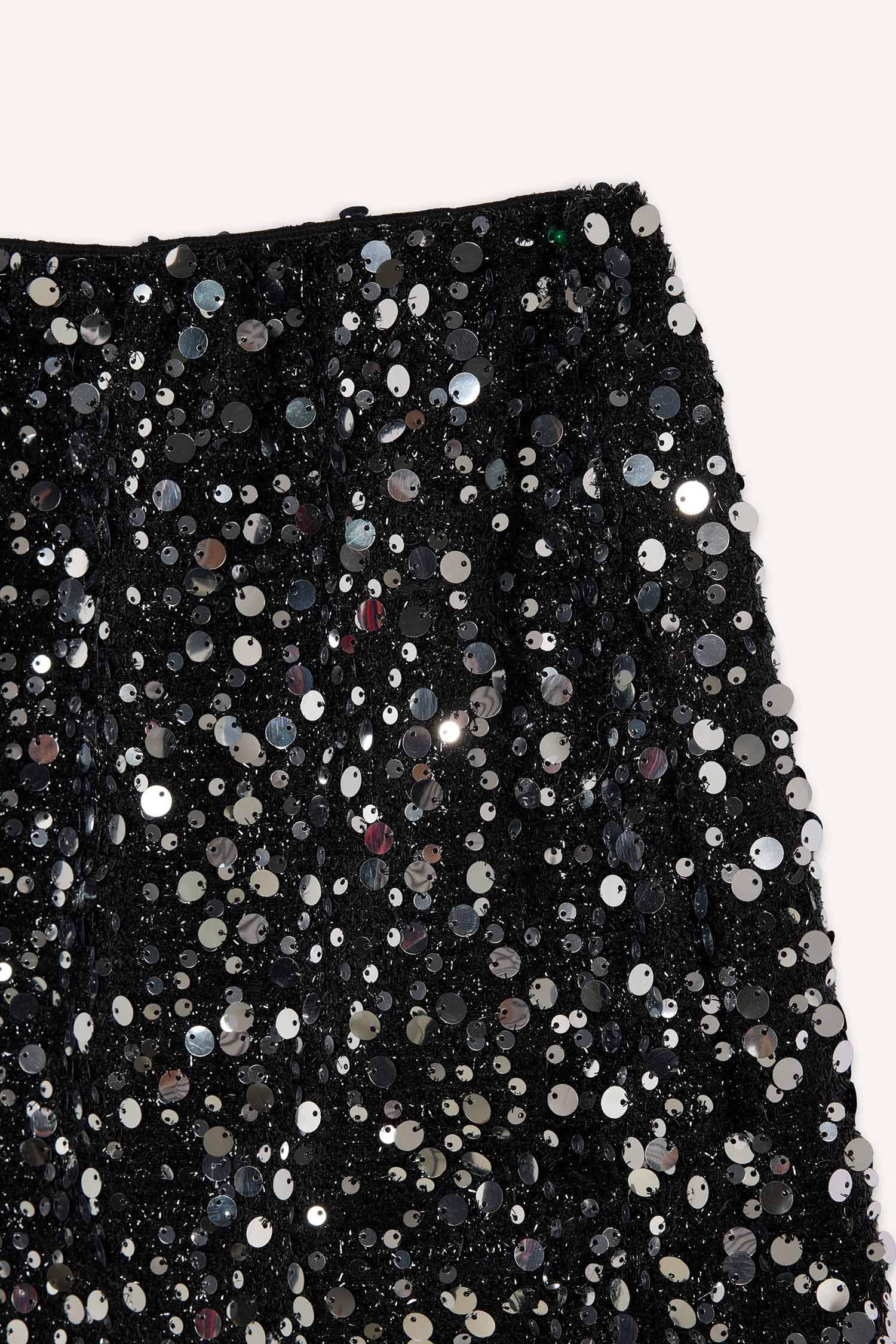 Combed Lining Elastic Band Mini Knitted Skirt