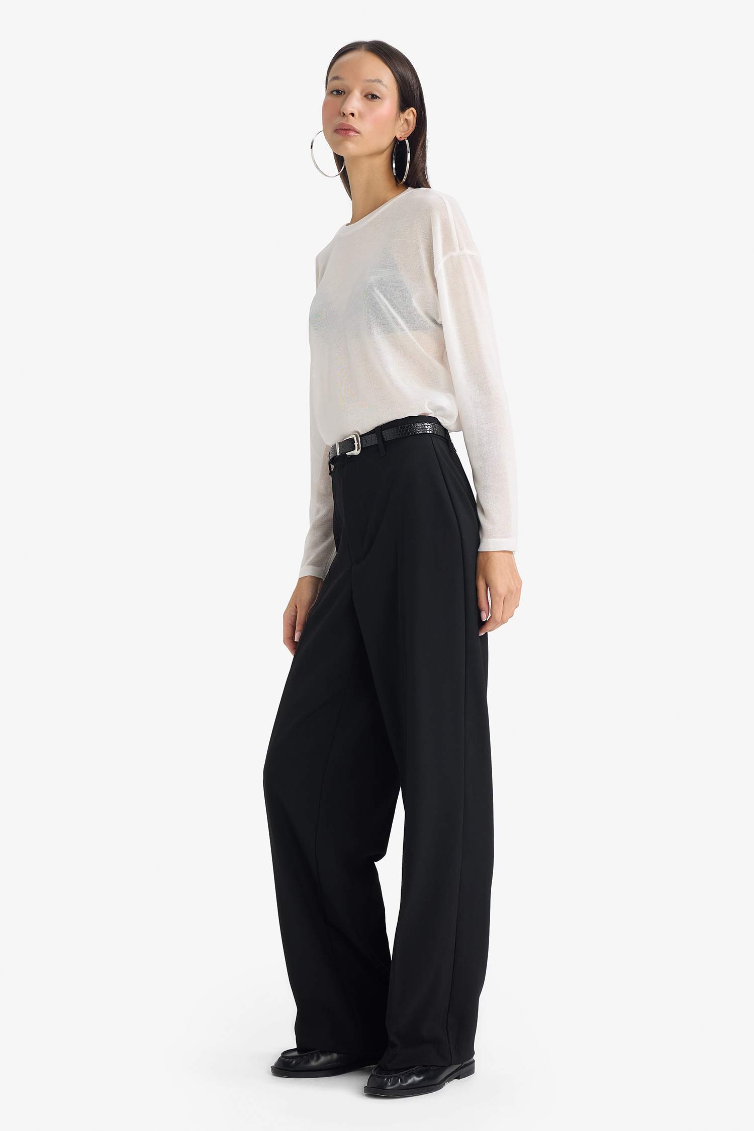 Straight Fit Fleece Pocket Trousers