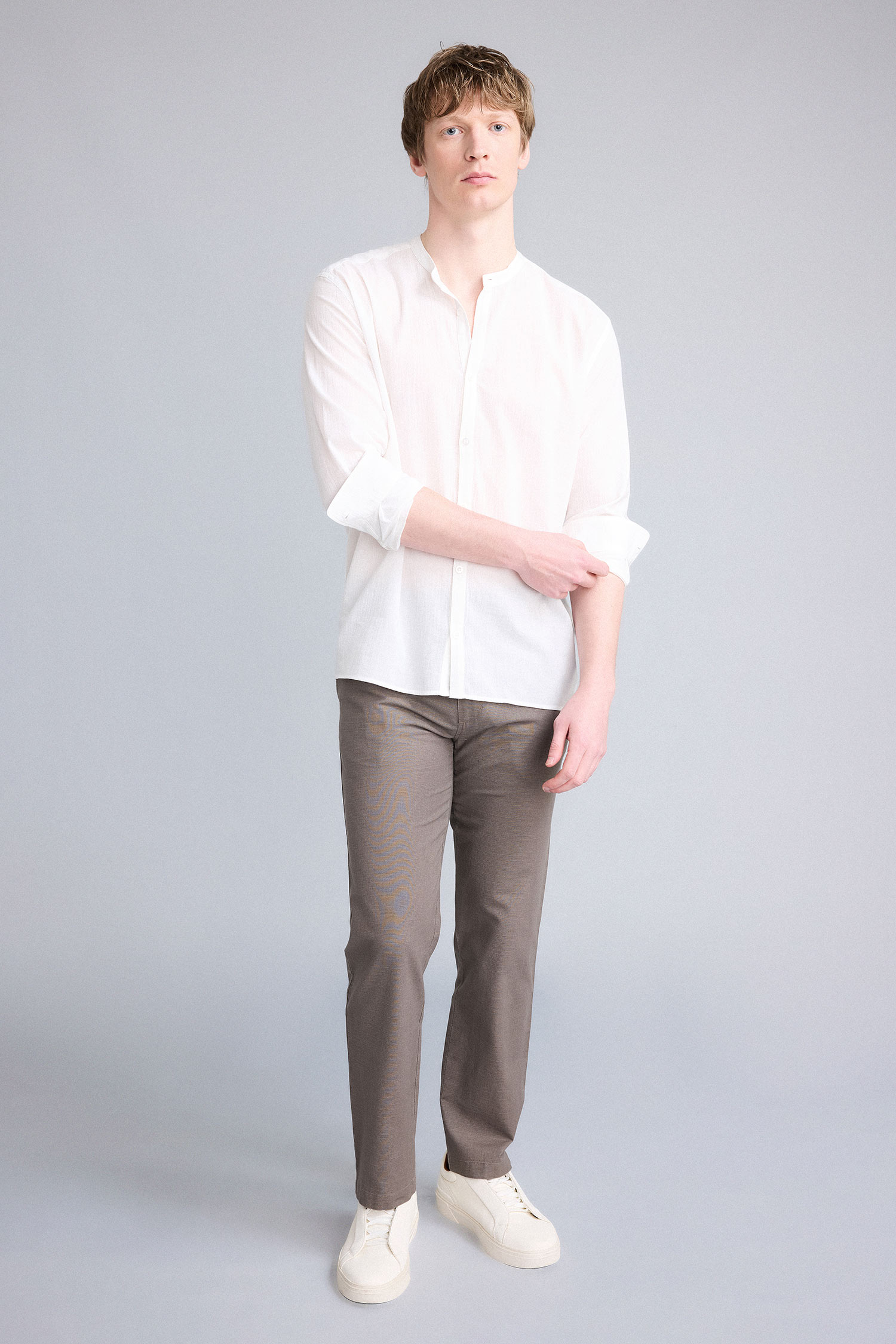 DeFacto %100 Pamuk Regular Fit Pantolon görsel 2