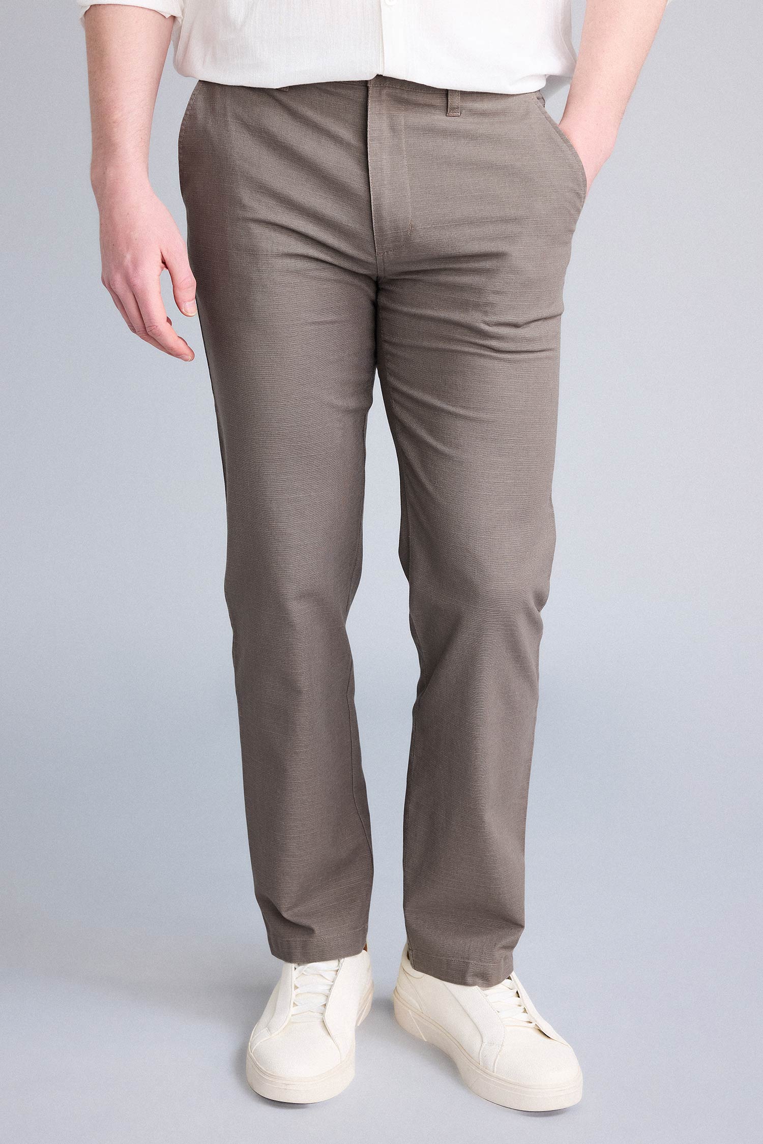 DeFacto %100 Pamuk Regular Fit Pantolon görsel 3