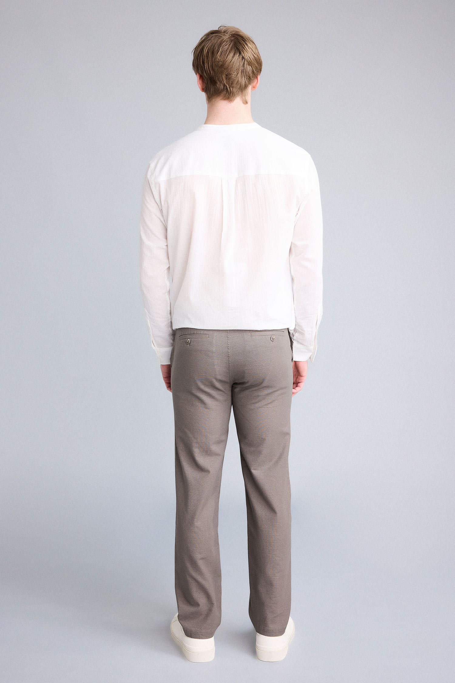 DeFacto %100 Pamuk Regular Fit Pantolon görsel 5