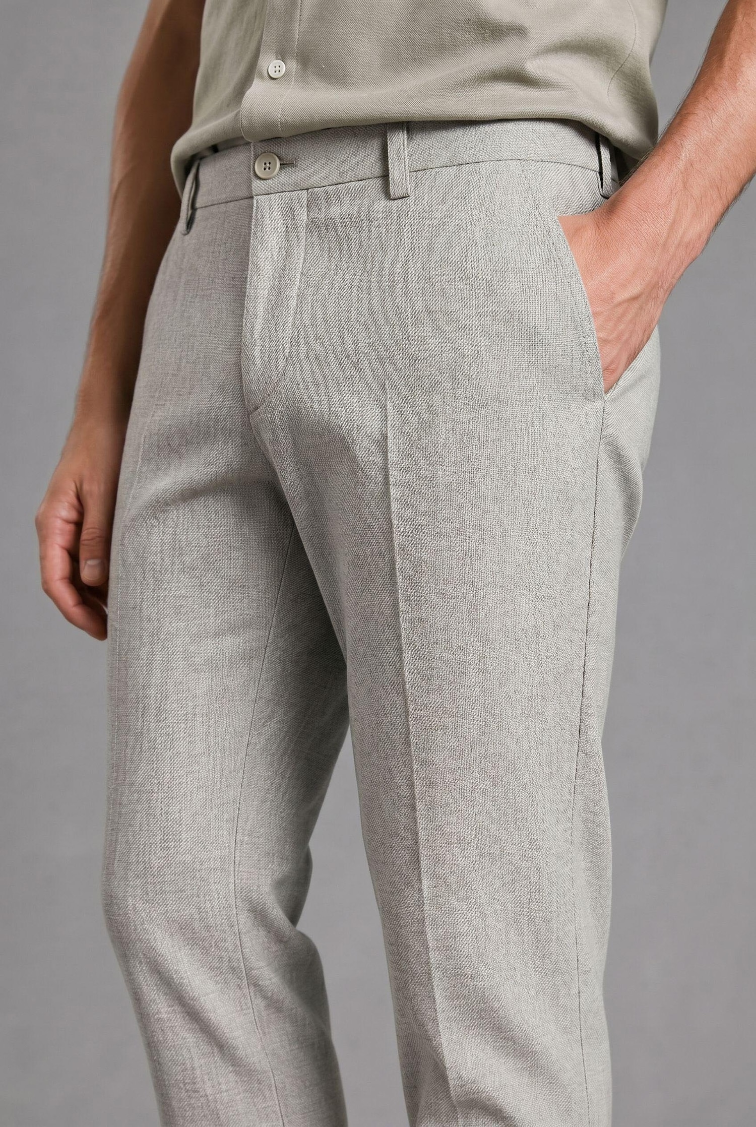 DeFacto Keten Karışımlı Pantolon görsel 5