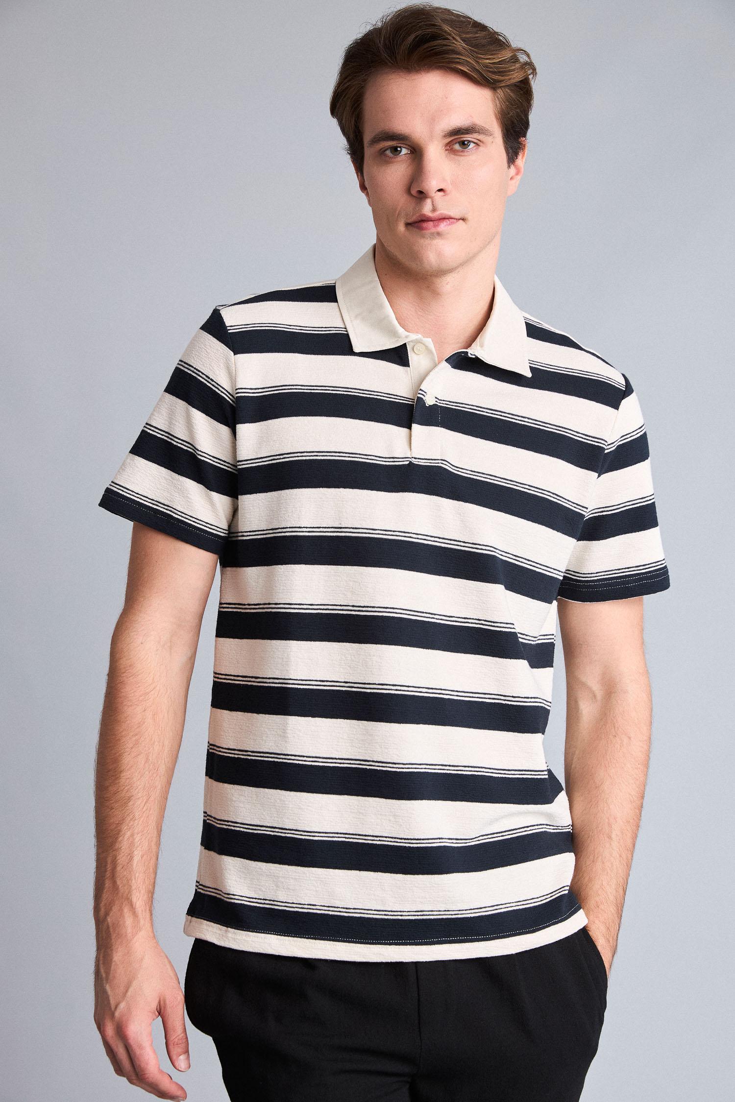 DeFacto %100 Pamuk Regular Fit Polo Tişört görsel 4