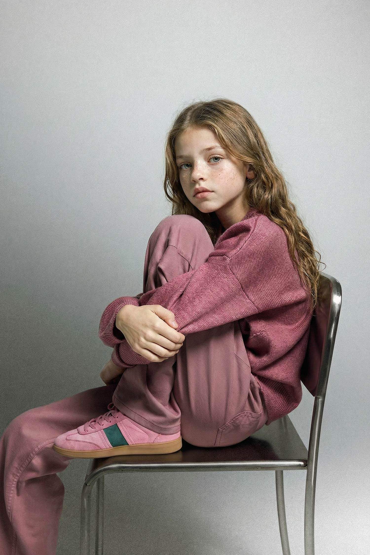 Kız Çocuk 90's Wide Leg Gabardin Pantolon