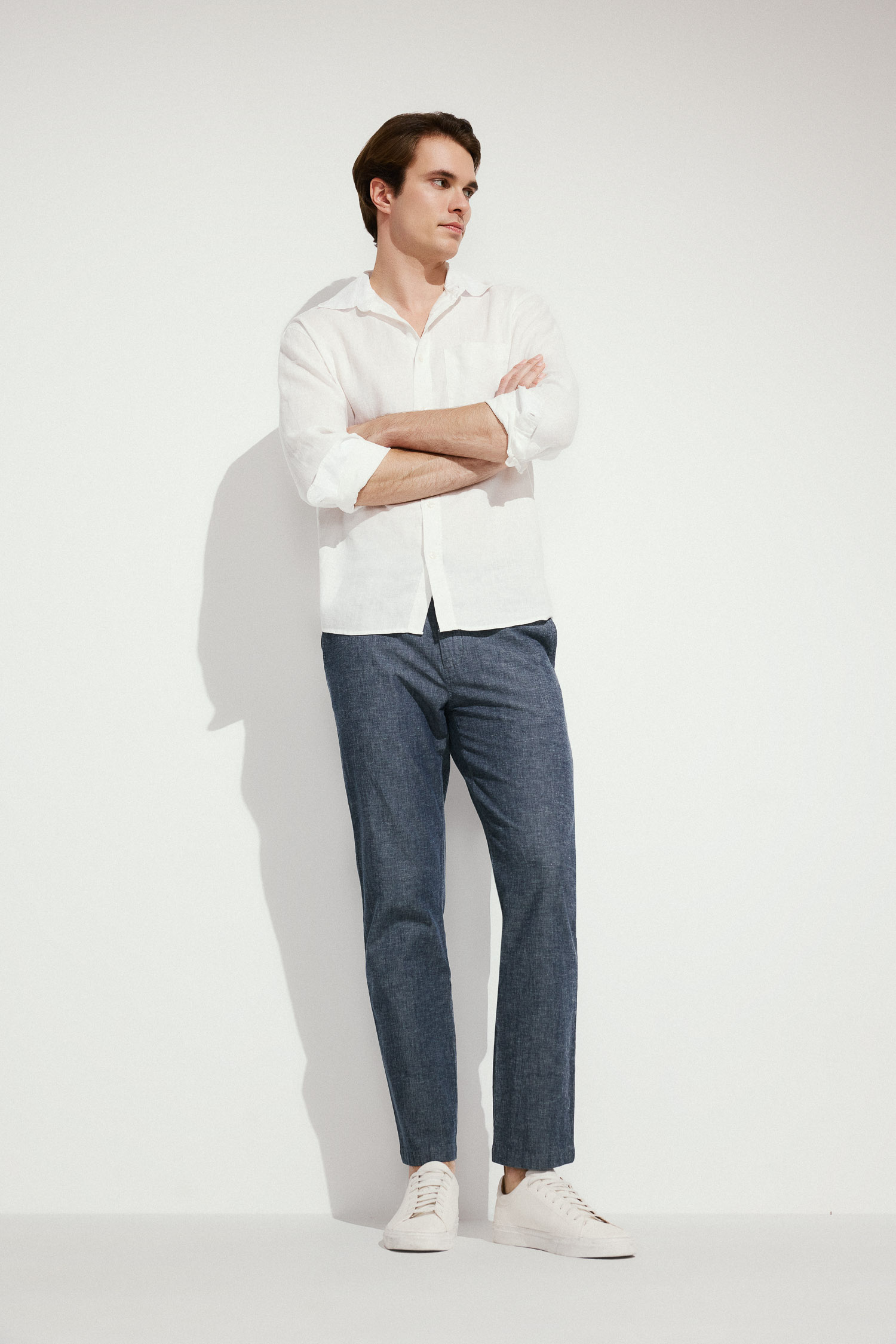 DeFacto Keten Karışımlı Regular Fit Pantolon