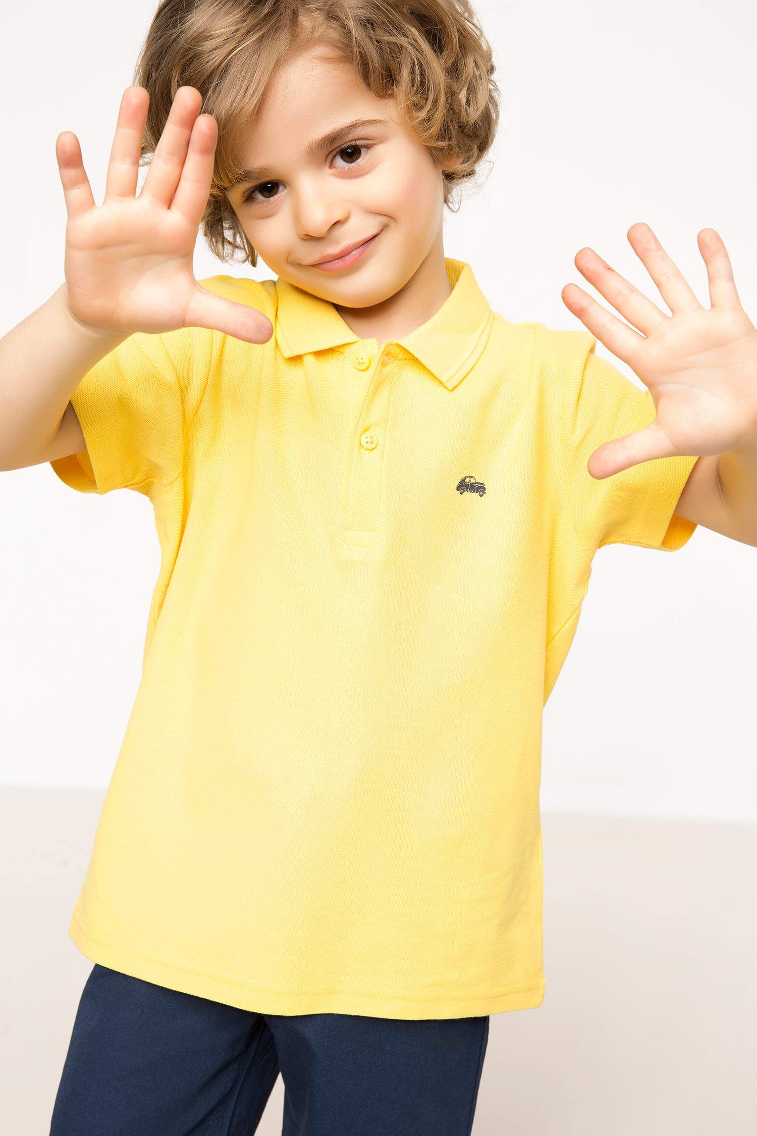 Defacto Basic Erkek Çocuk Polo T-shirt. 1