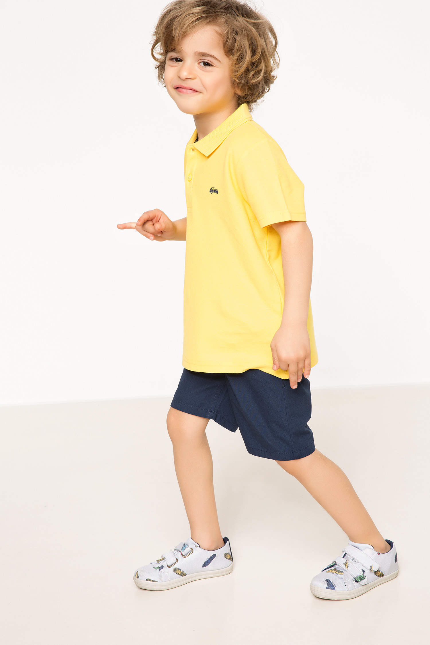Defacto Basic Erkek Çocuk Polo T-shirt. 2