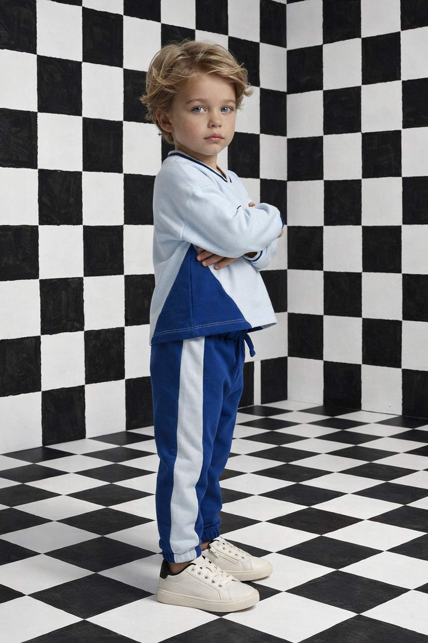 Baby Boy Printed Sweatshirt Sweatpants 2 Piece Set