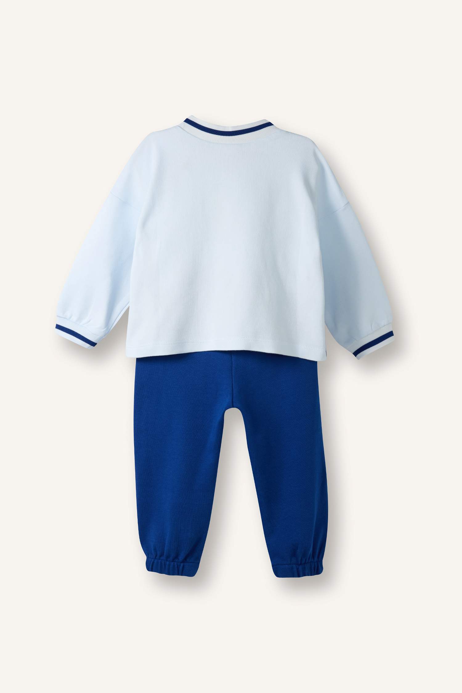 Erkek Bebek 2'li Takım Baskılı Sweatshirt Eşofman Altı