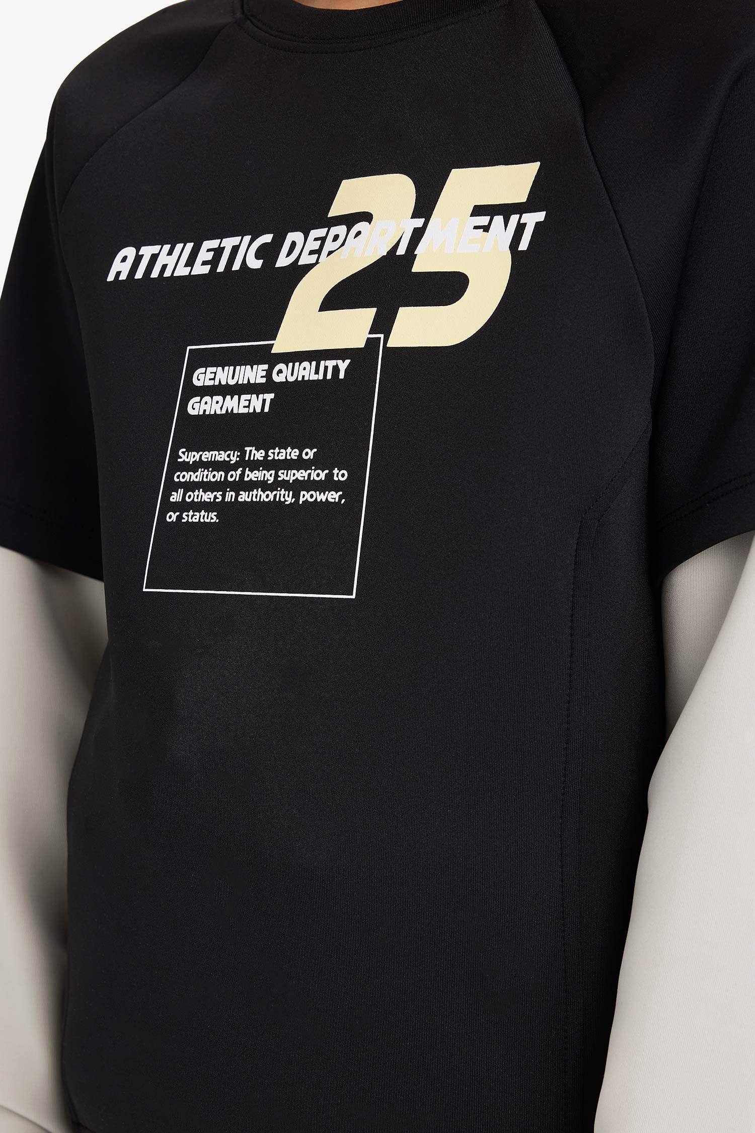 Erkek Çocuk Oversize Geniş Kalıp Bisiklet Yaka Baskılı Skuba Dalgıç Kumaş Sweatshirt