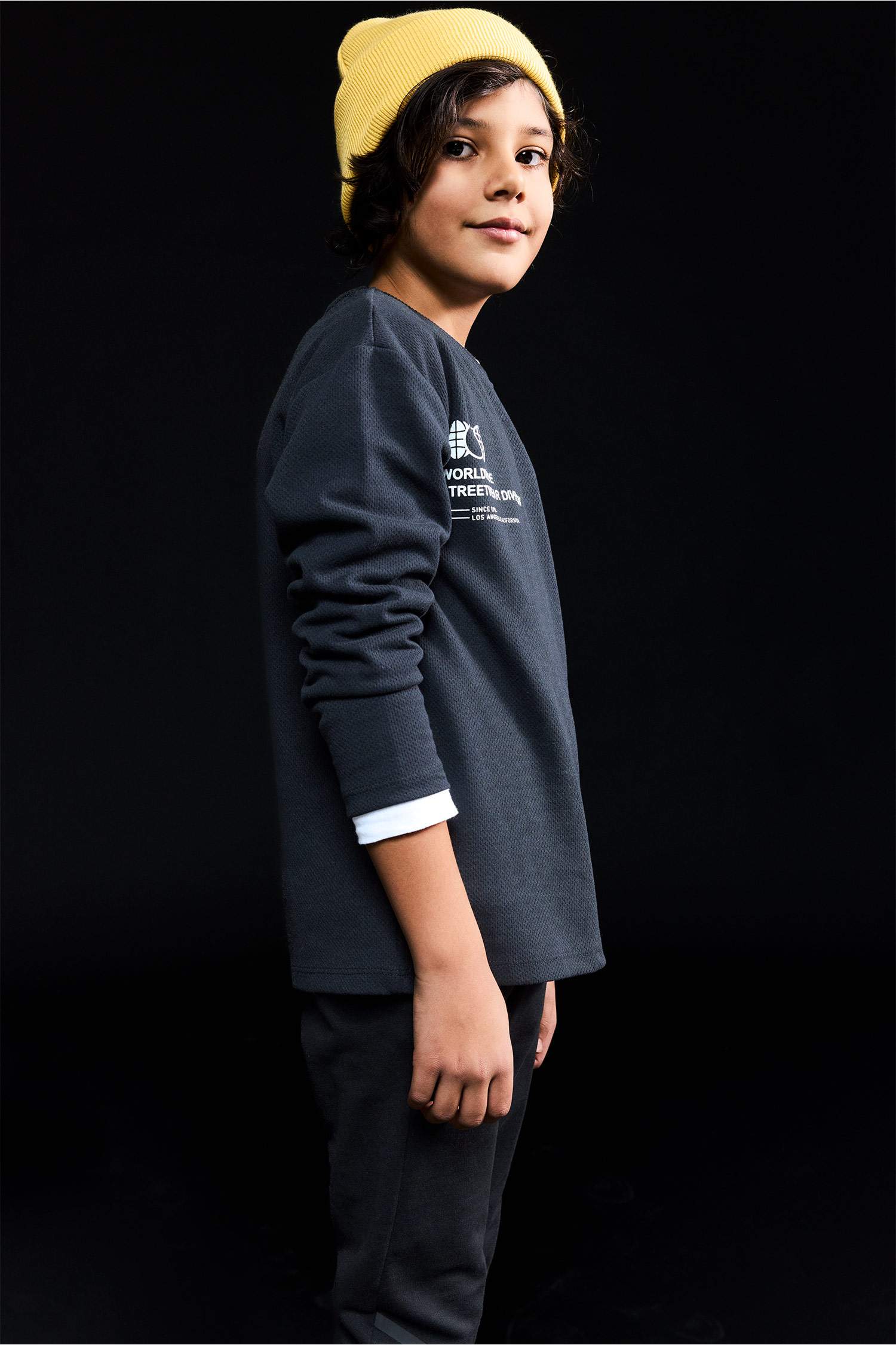 Boy Crew Neck Printed Long Sleeve T-Shirt