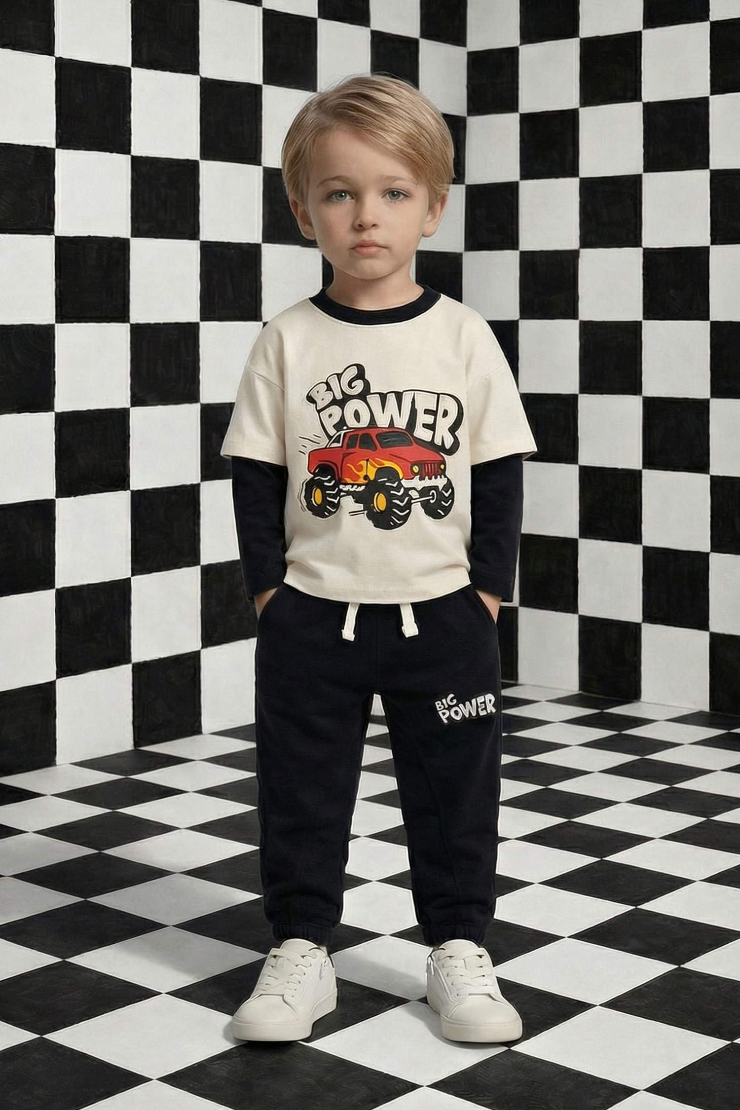 Kargo Fit Baskılı Eşofman Altı Erkek Bebek