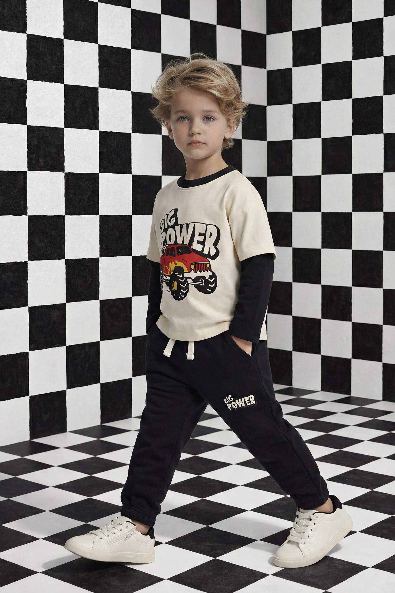 Kargo Fit Baskılı Eşofman Altı Erkek Bebek