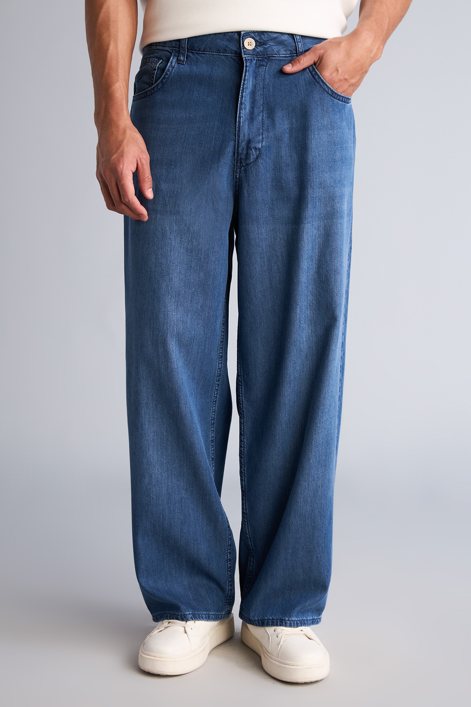 DeFacto Wıde Leg Normal Bel Jean Pantolon görsel 3