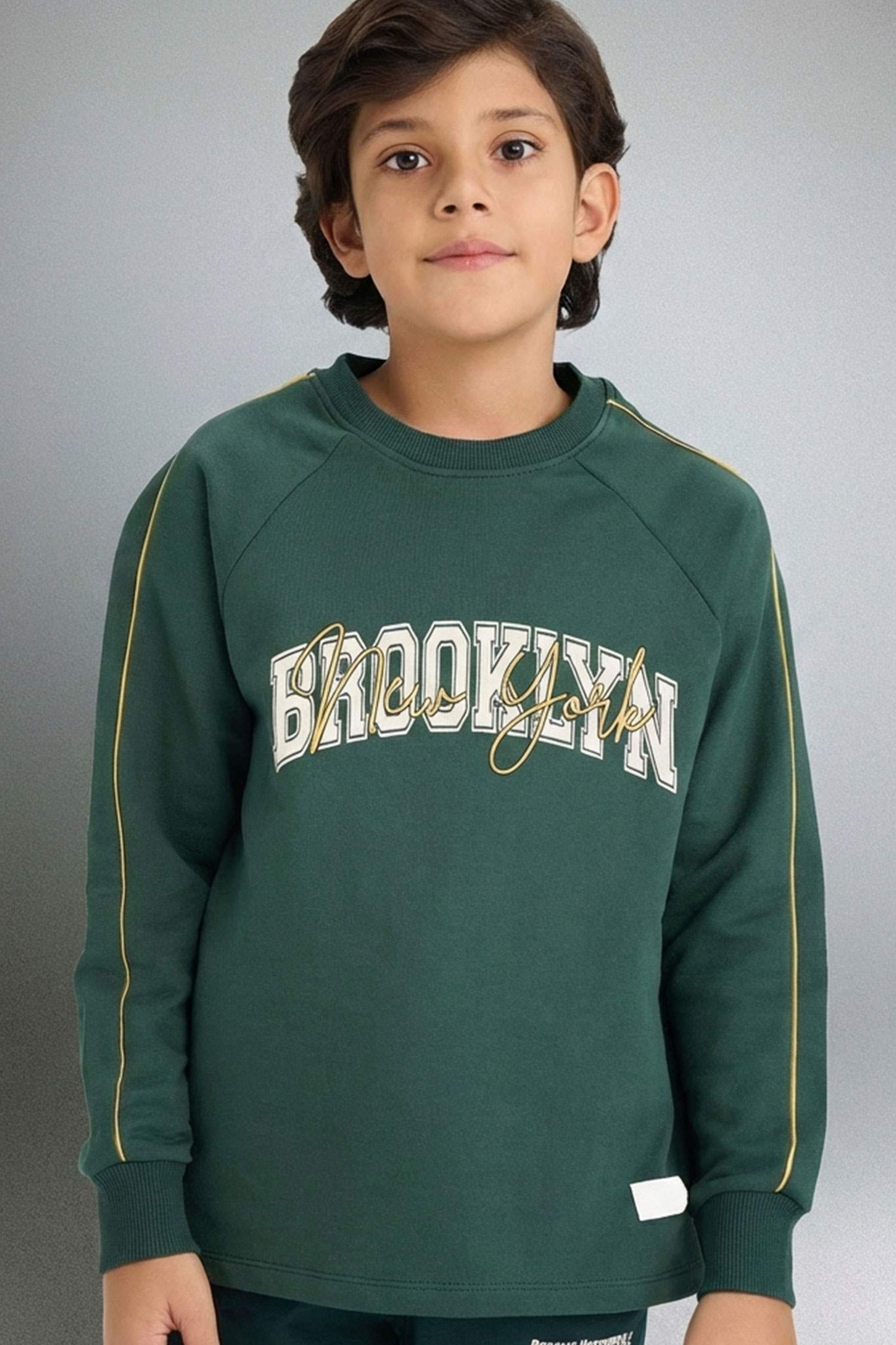 Boy Oversize Fit Crew Neck Printed T-Shirt