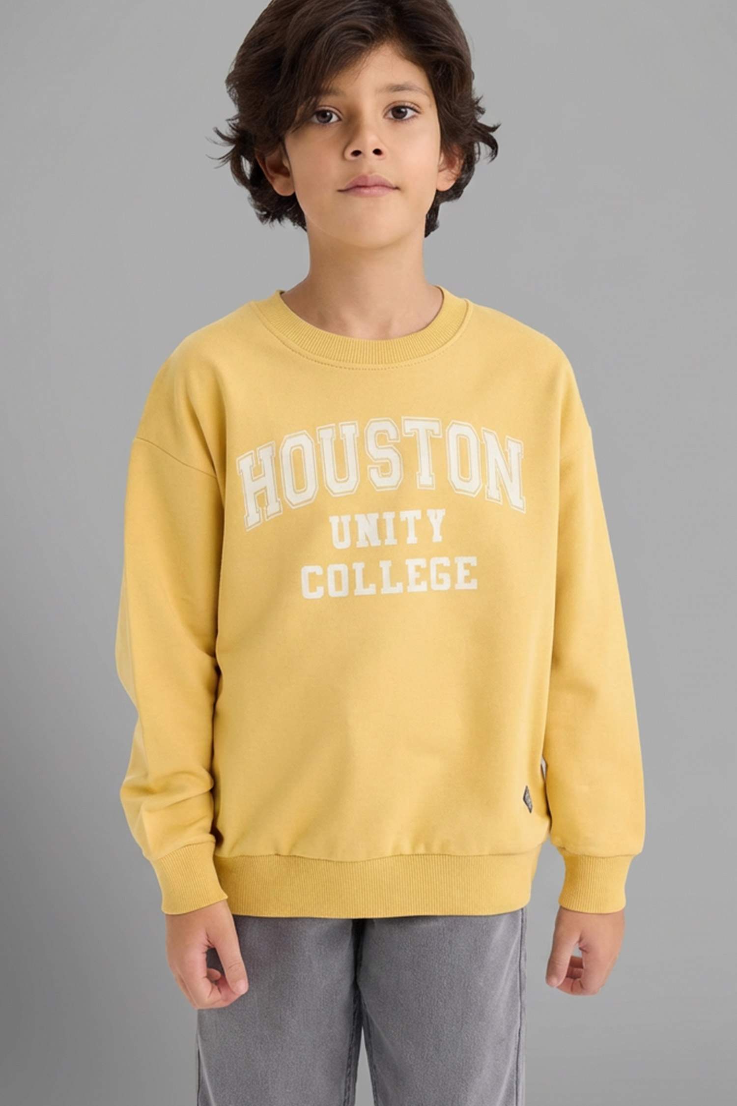 Boy Oversize Fit Printed Sweatshirt