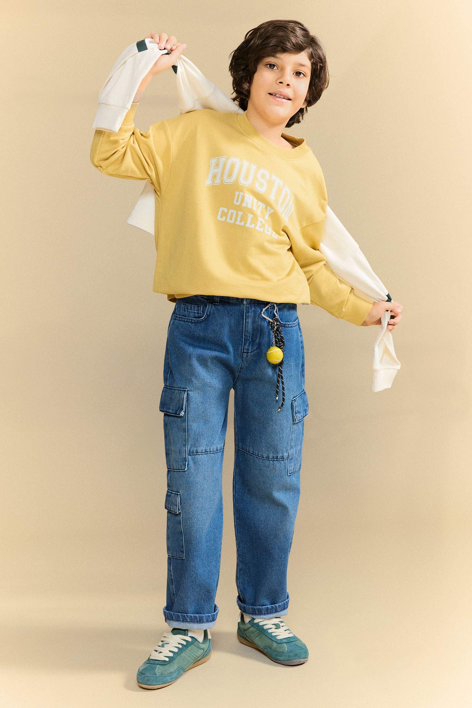 سويت شيرت ولادي اوفر سايز وطبعة